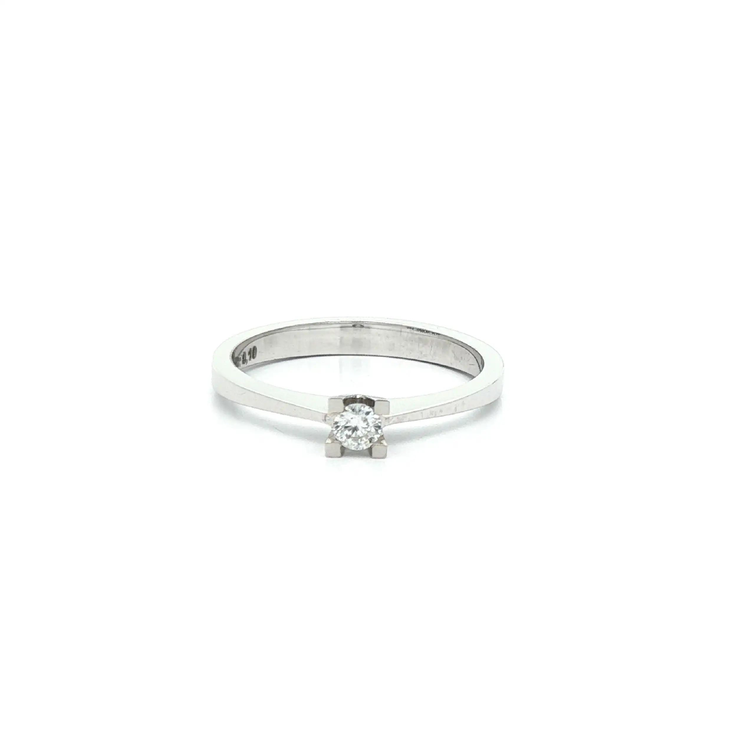 Solitärring Weißgold mit Brillant 0,10ct Solitärring Weißgold mit Brillant 0,10ct