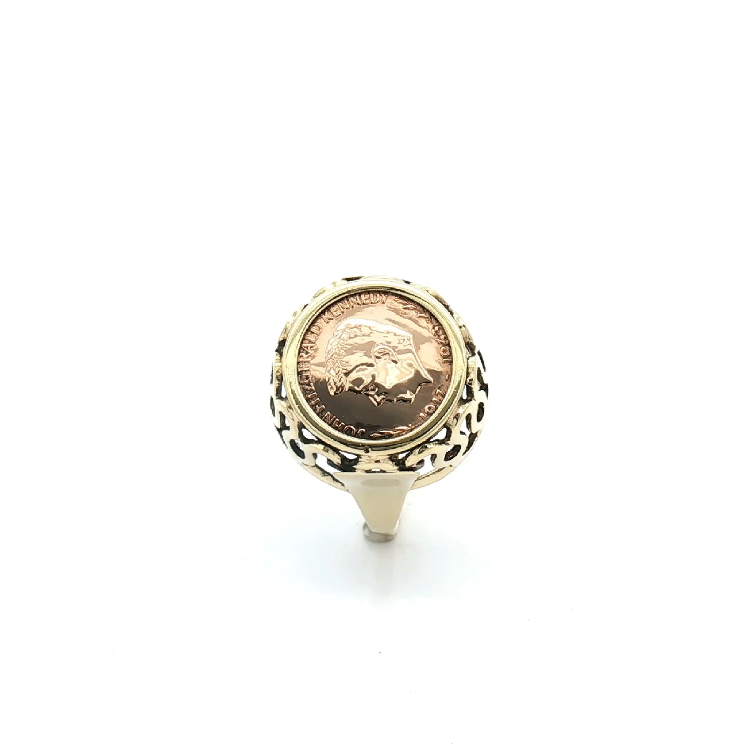 Ring Gelbgold mit Münze Ring Gelbgold mit Münze