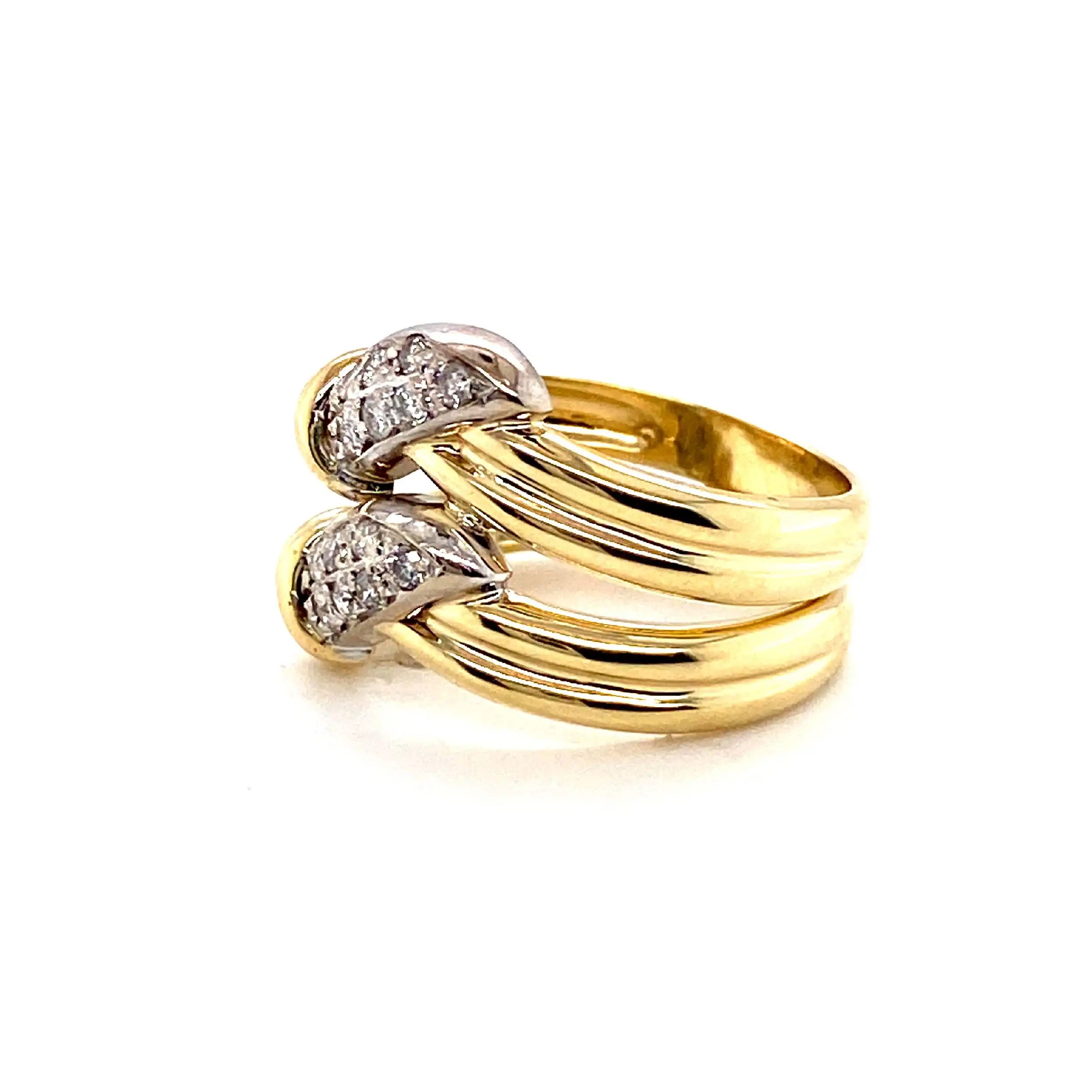 Ring Bicolor mit Brillanten Ring Bicolor mit Brillanten