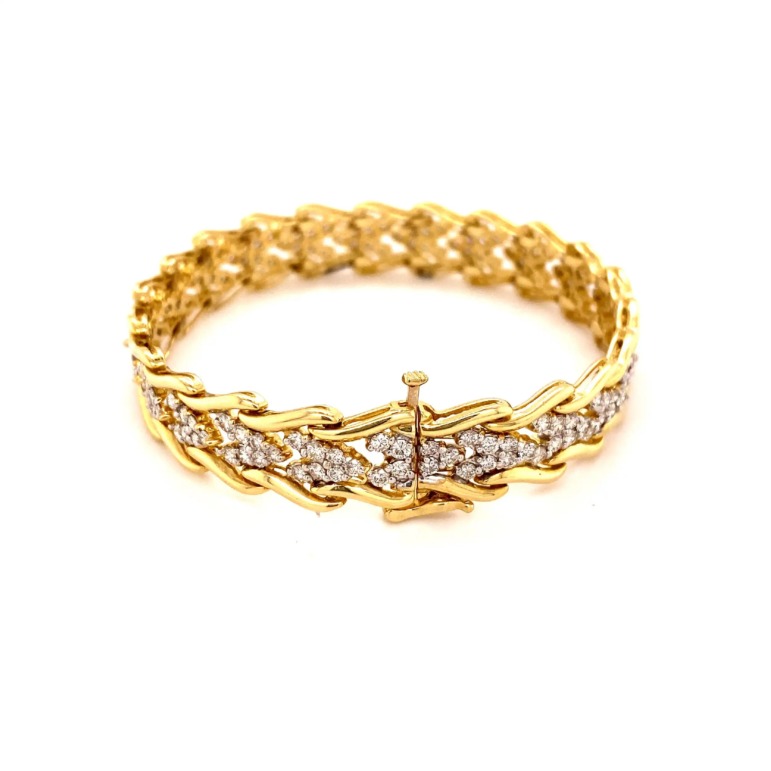 Armband Bicolor mit Brillanten Armband Bicolor mit Brillanten