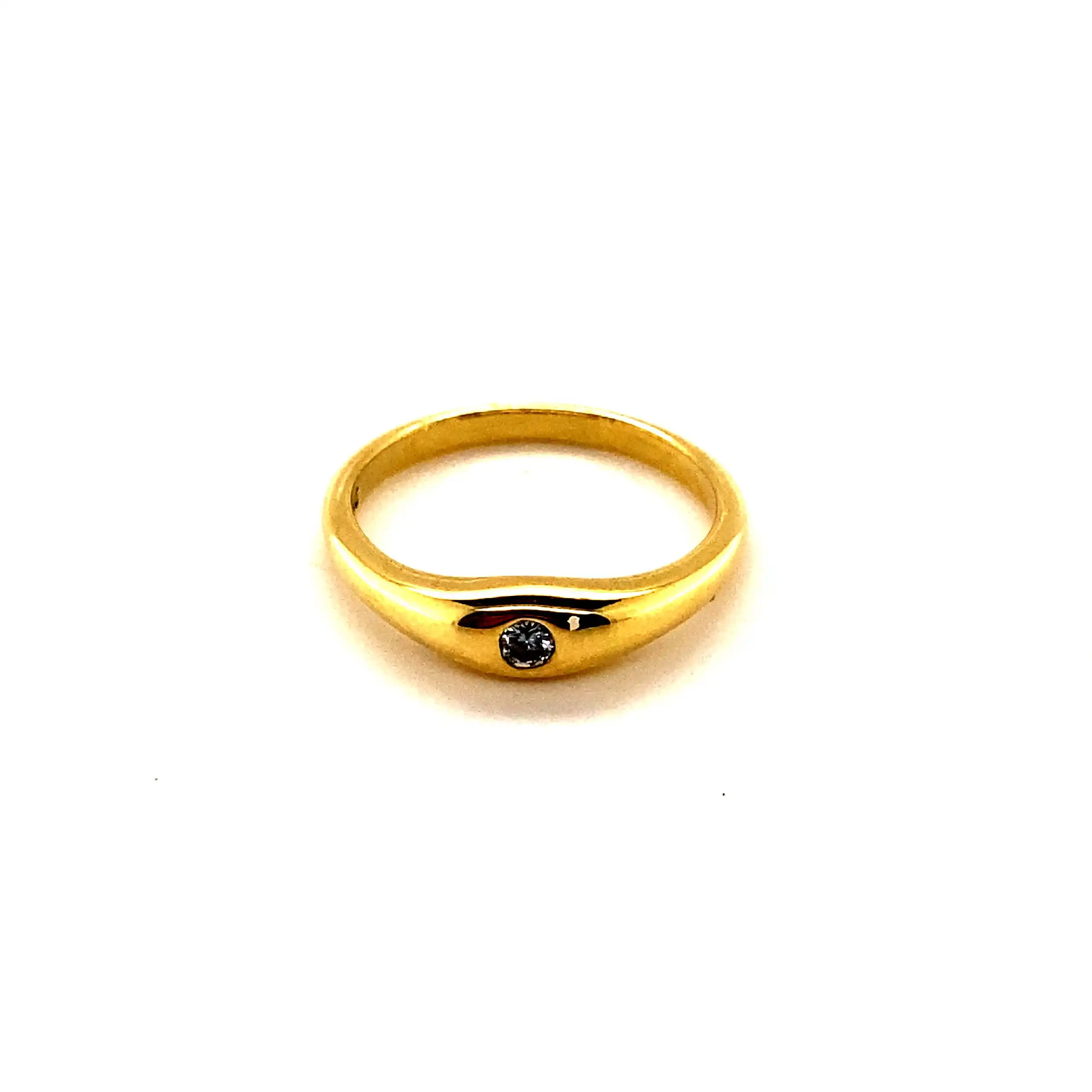 Ring Gelbgold mit Brillant Ring Gelbgold mit Brillant