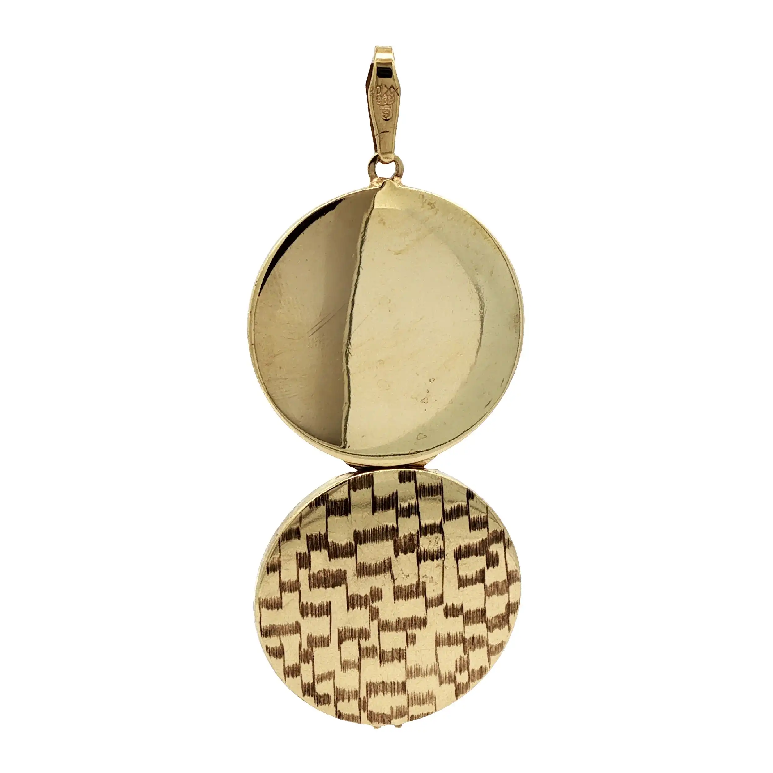 Medaillon Gelbgold ohne Inlay