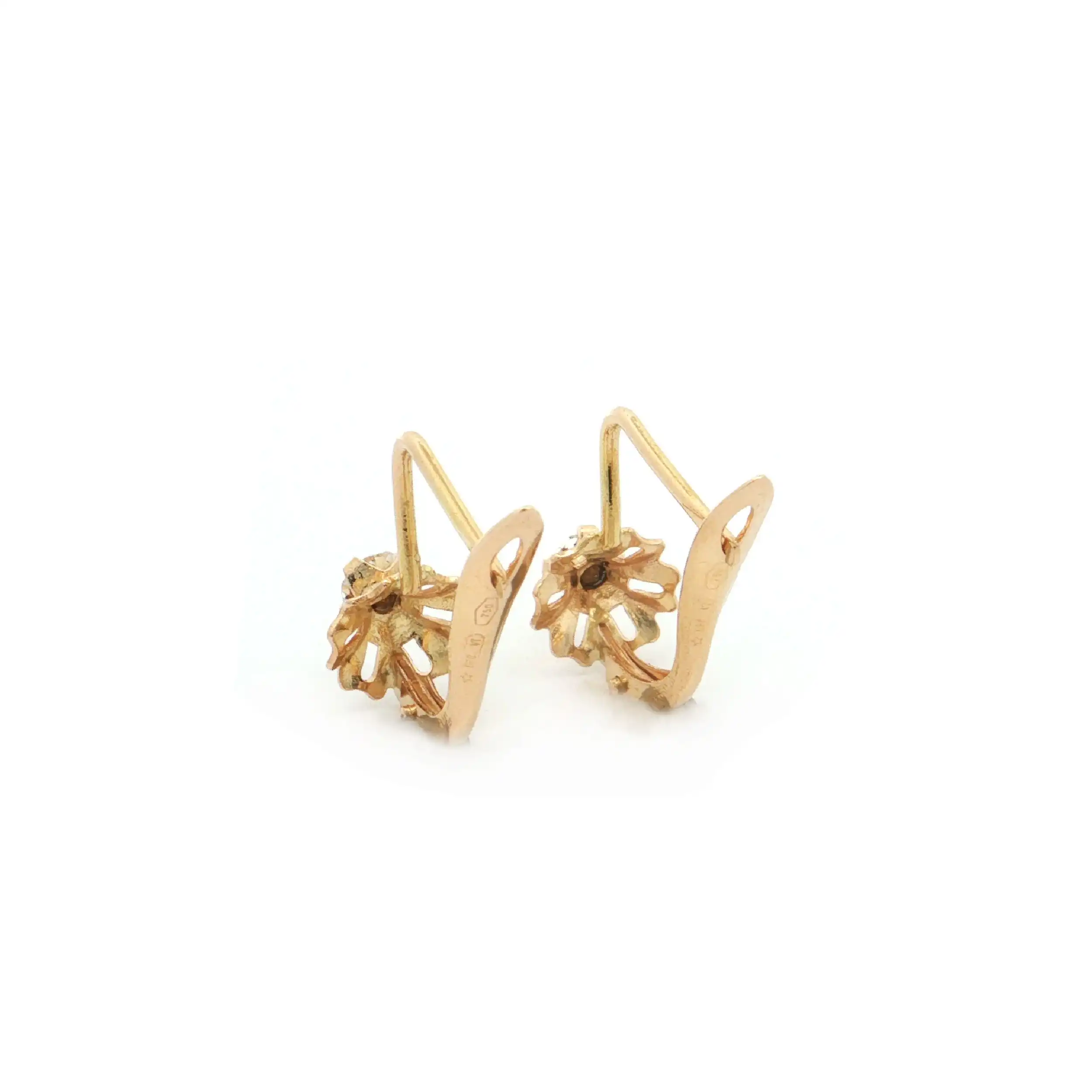 Ohrhänger Gelbgold mit Zirkonia Ohrhänger Gelbgold mit Zirkonia