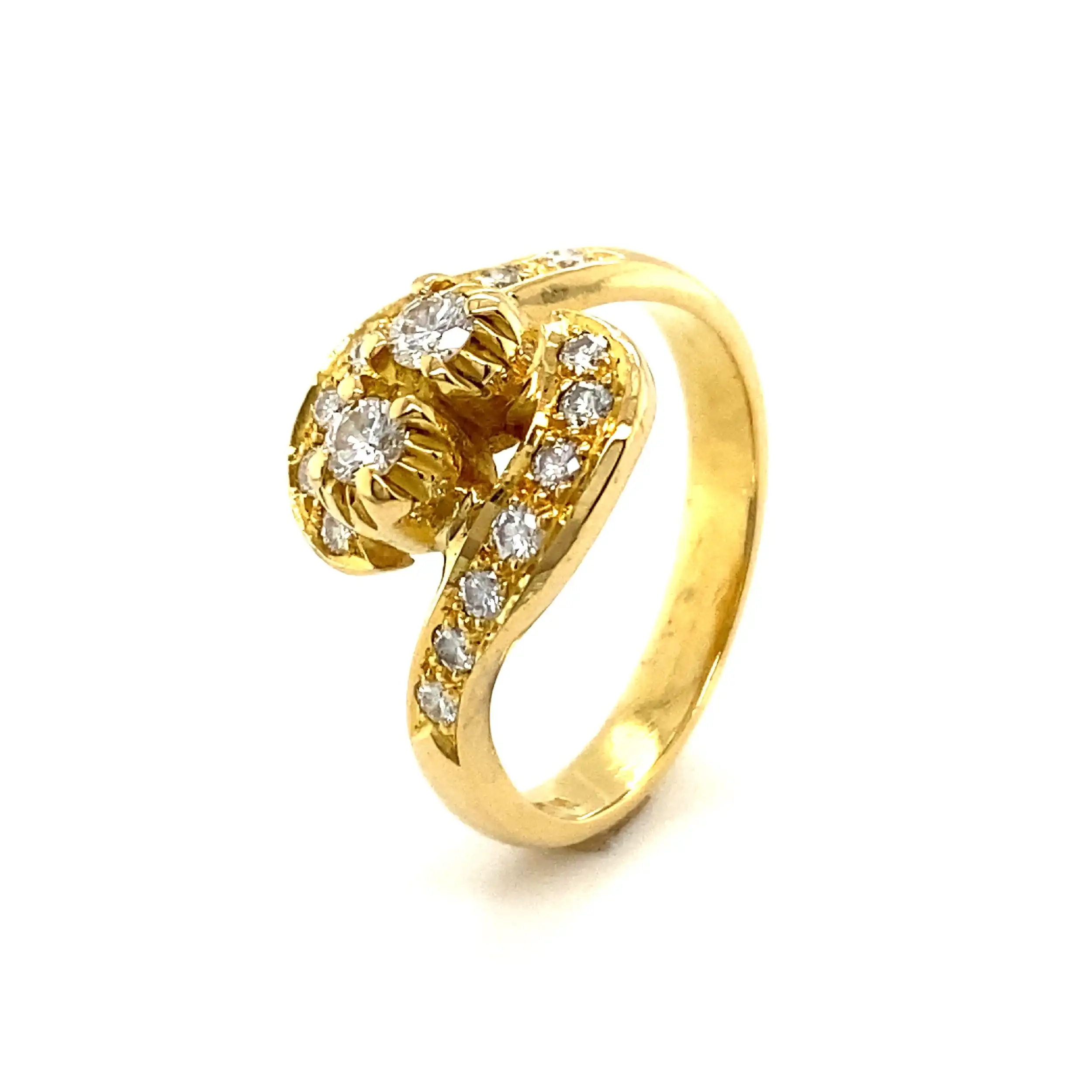 Ring Gelbgold mit Brillanten Ring Gelbgold mit Brillanten