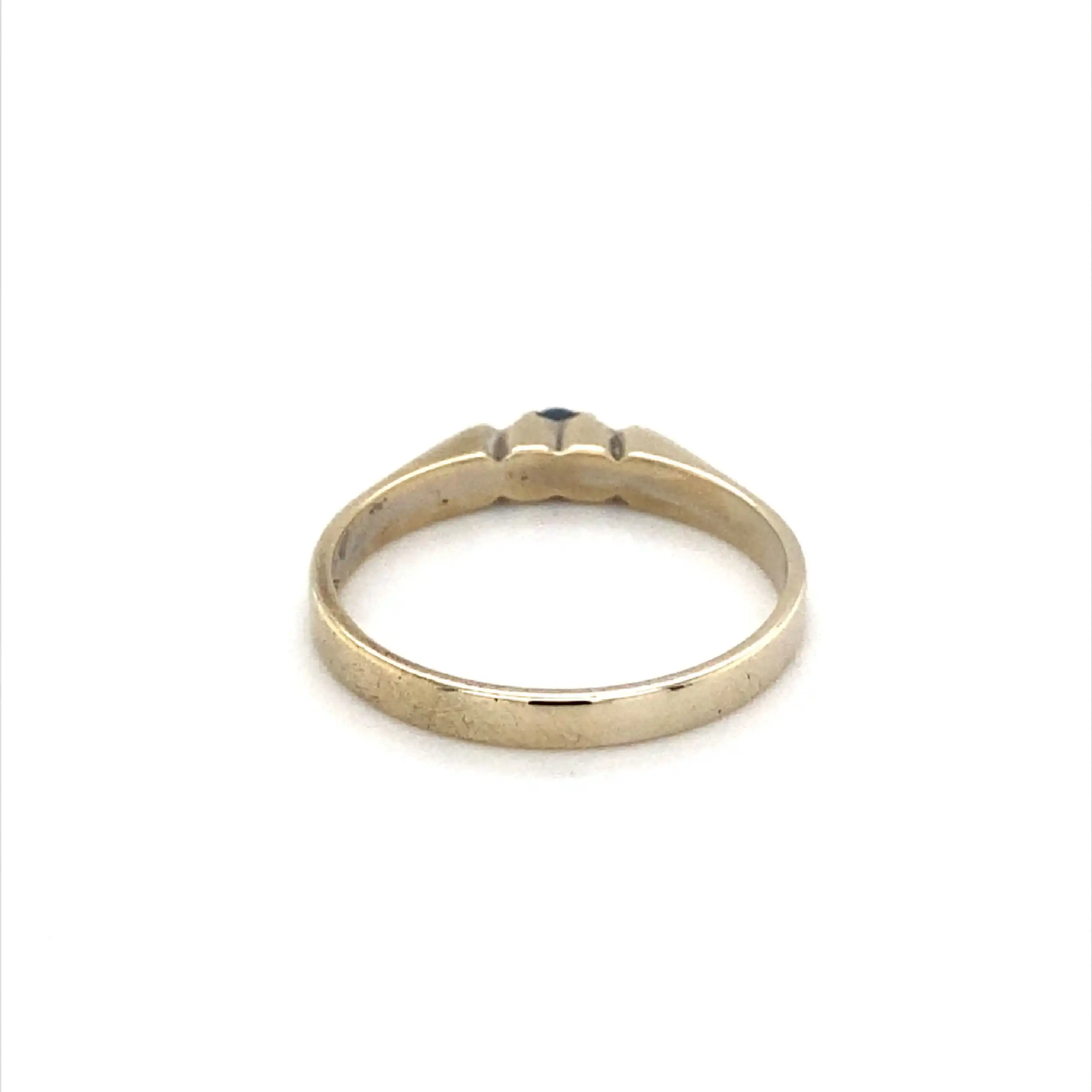 Ring Weißgold mit blauem Farbstein Ring Weißgold mit blauem Farbstein