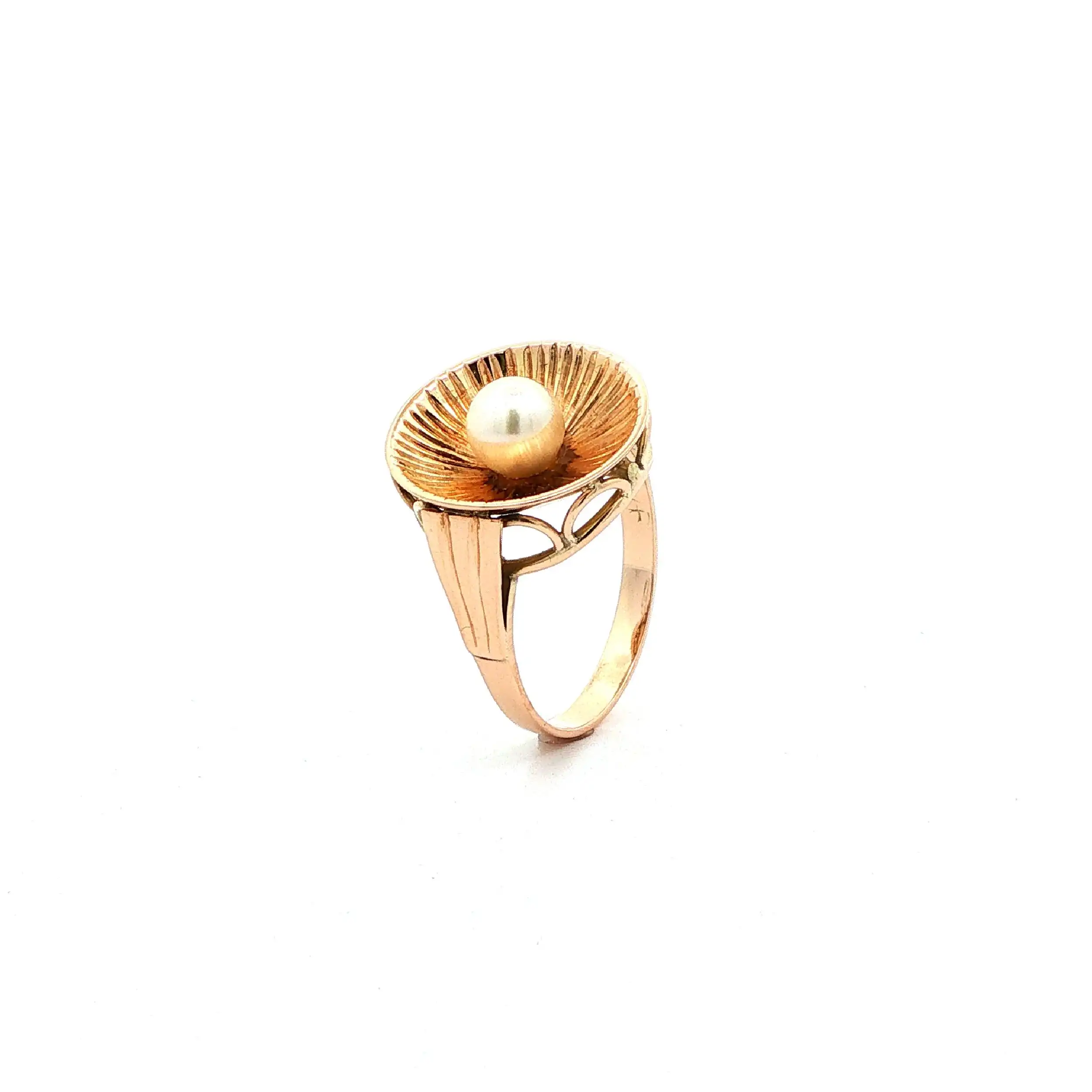 Ring Roségold mit Perle