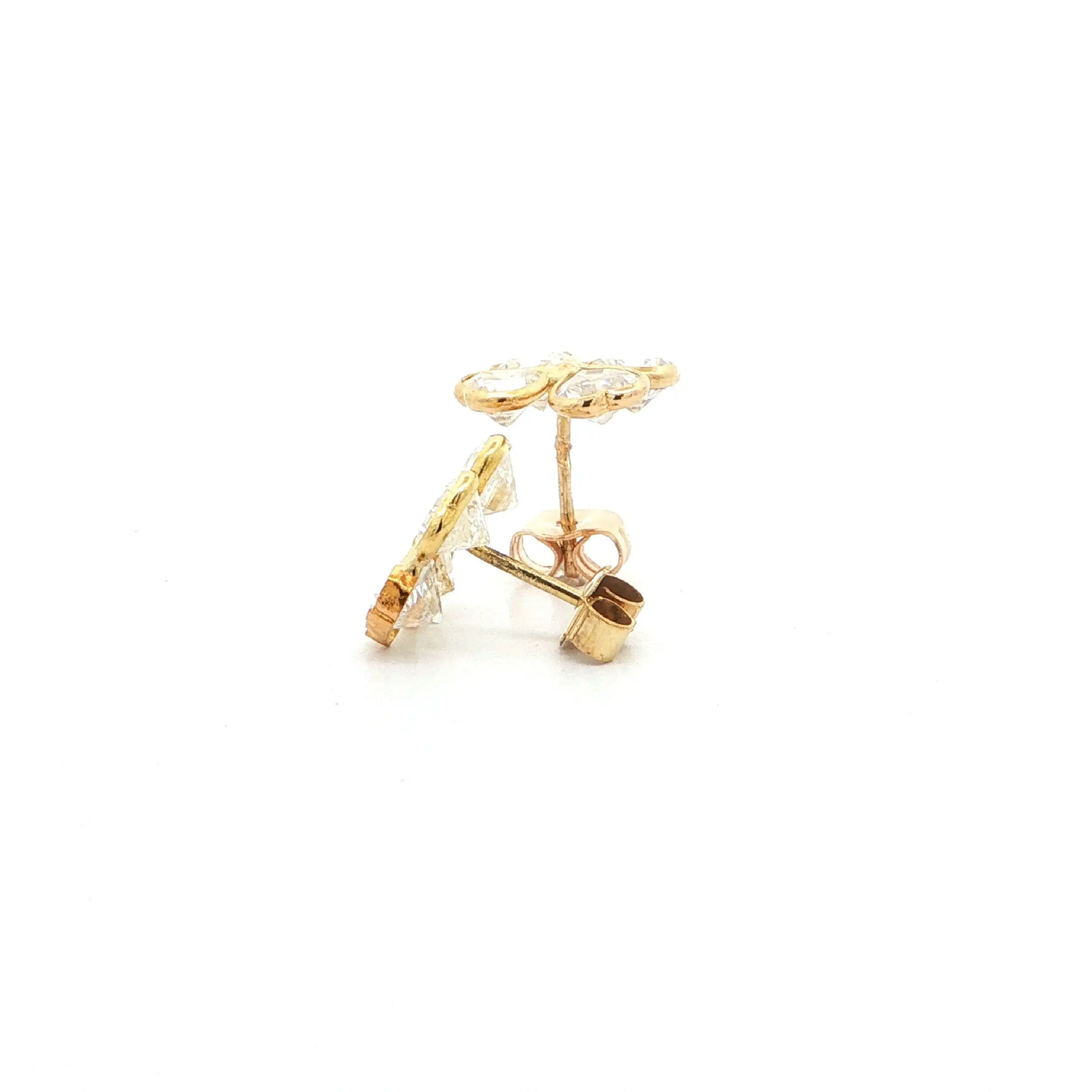 Ohrstecker Gelbgold mit Zirkonia Ohrstecker Gelbgold mit Zirkonia