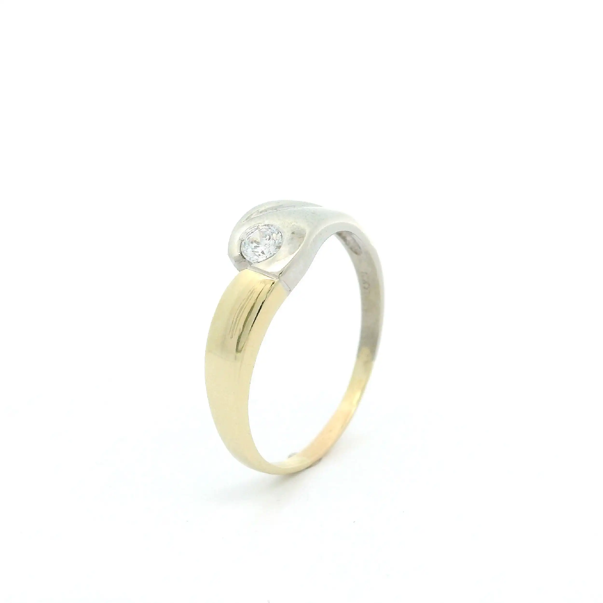 Ring Bicolor mit Zirkonia