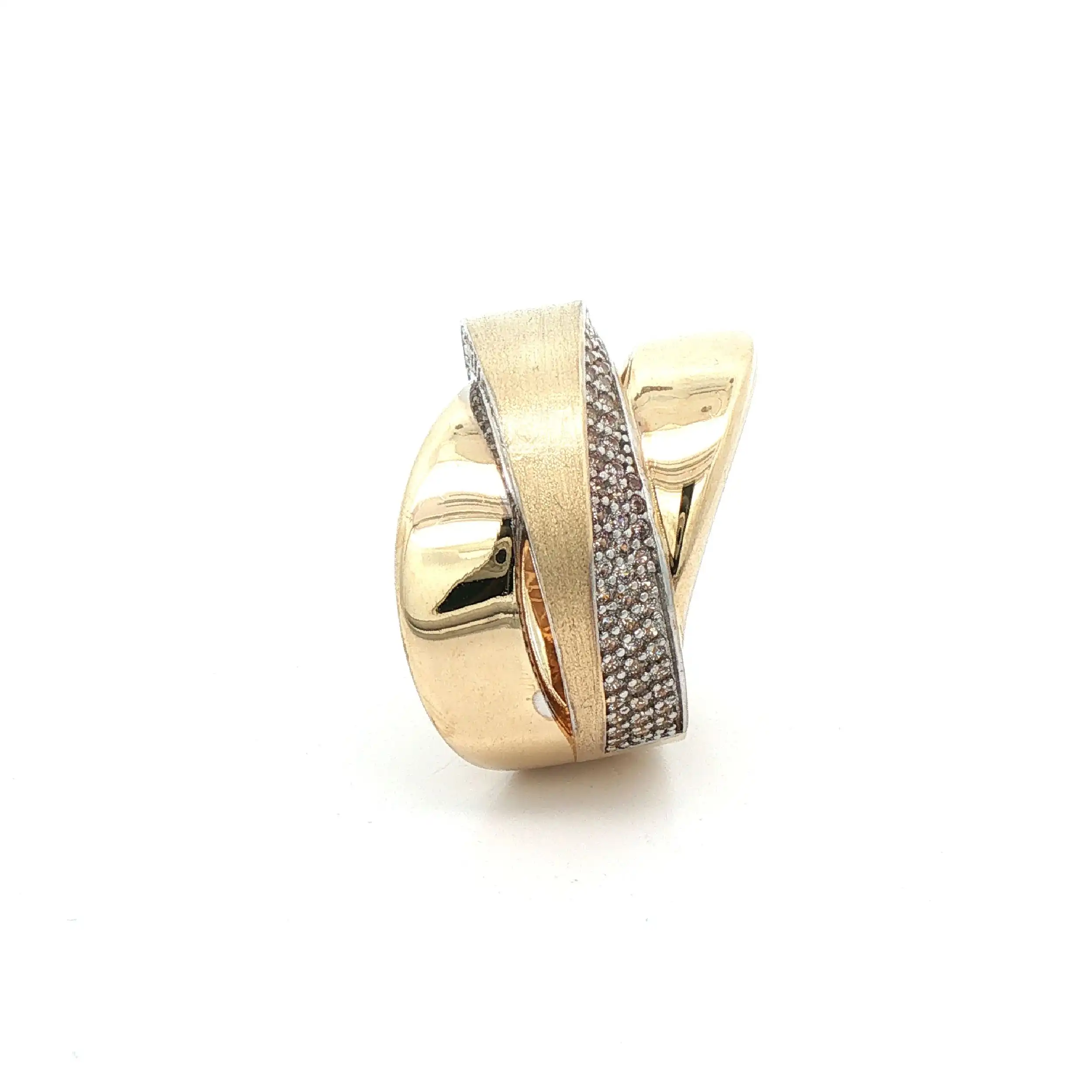 Ring Bicolor mit Zirkonia Ring Bicolor mit Zirkonia