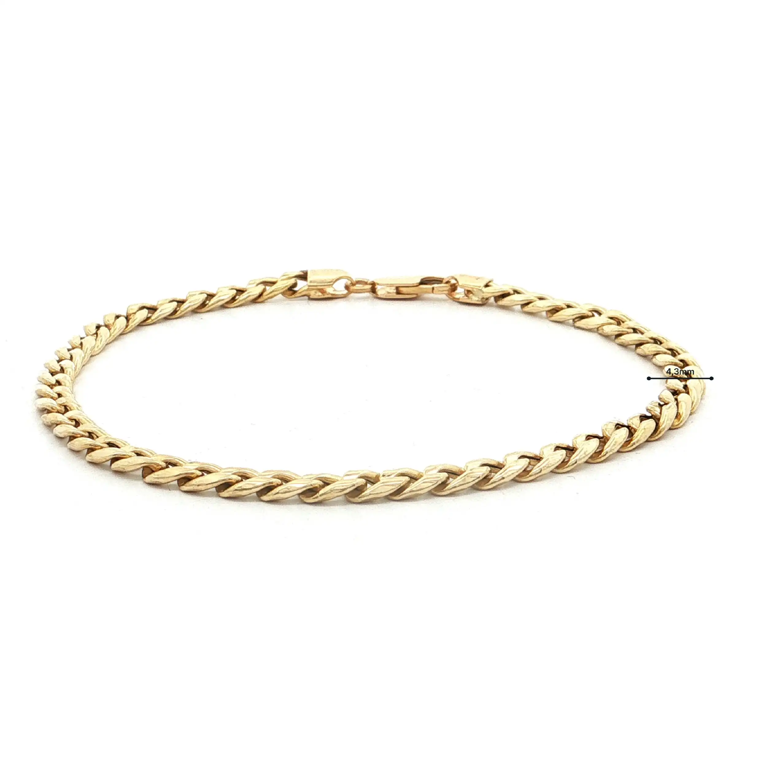 Panzerarmband Gelbgold