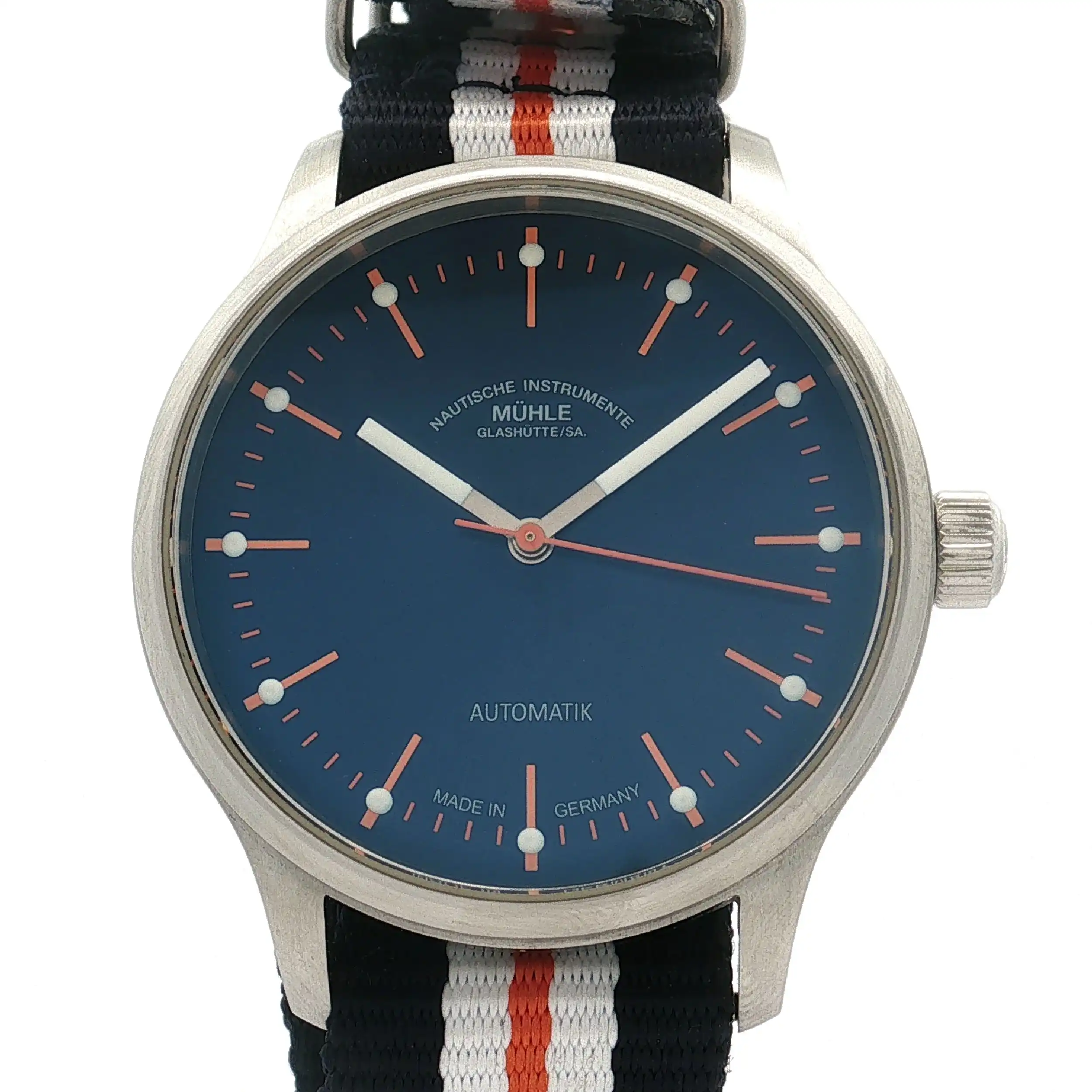 Herrenuhr Mühle Glashütte Panova mit Stahlband und Nato Band