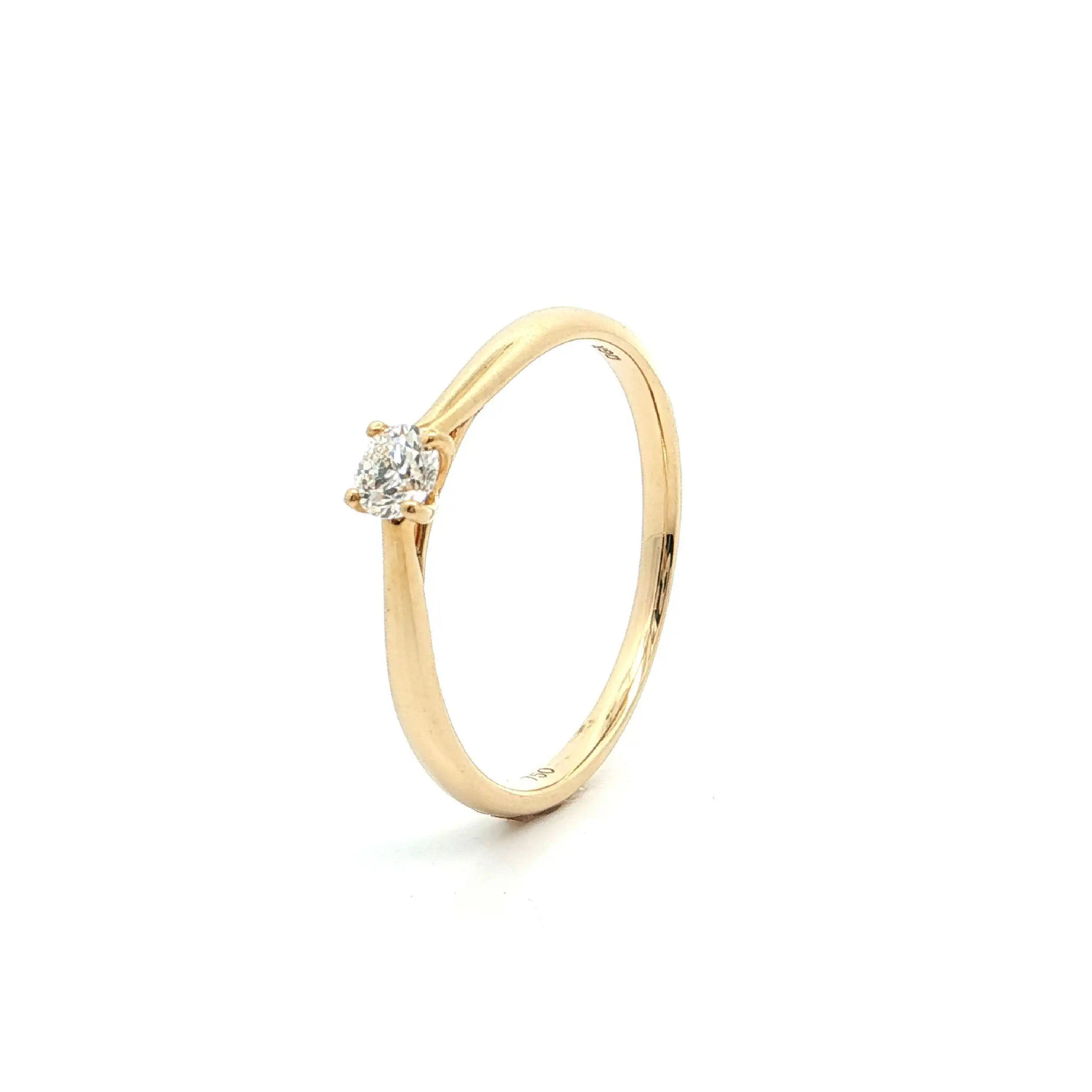 Solitärring Gelbgold mit Brillant 0,20ct Solitärring Gelbgold mit Brillant 0,20ct