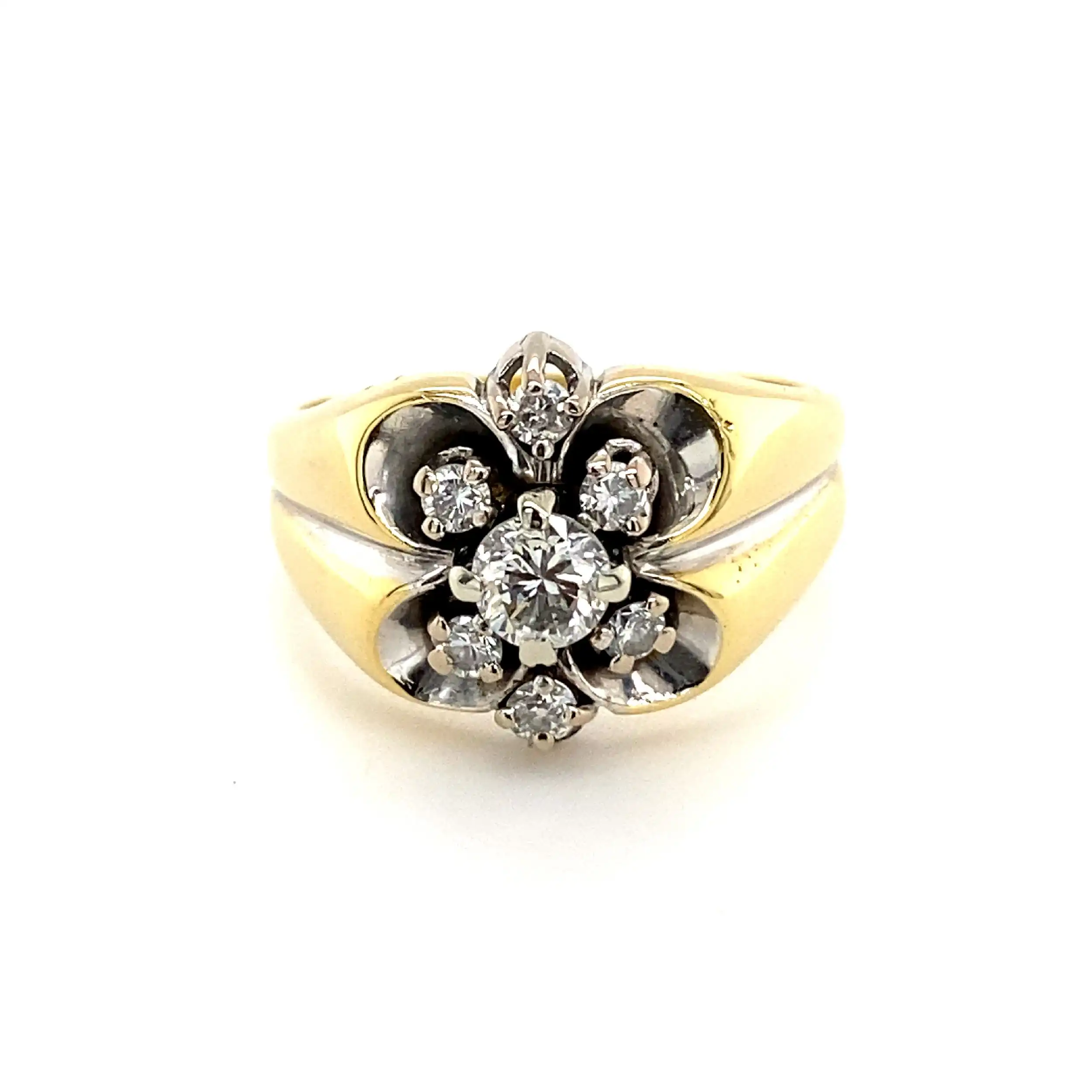Ring Bicolor mit Brillanten