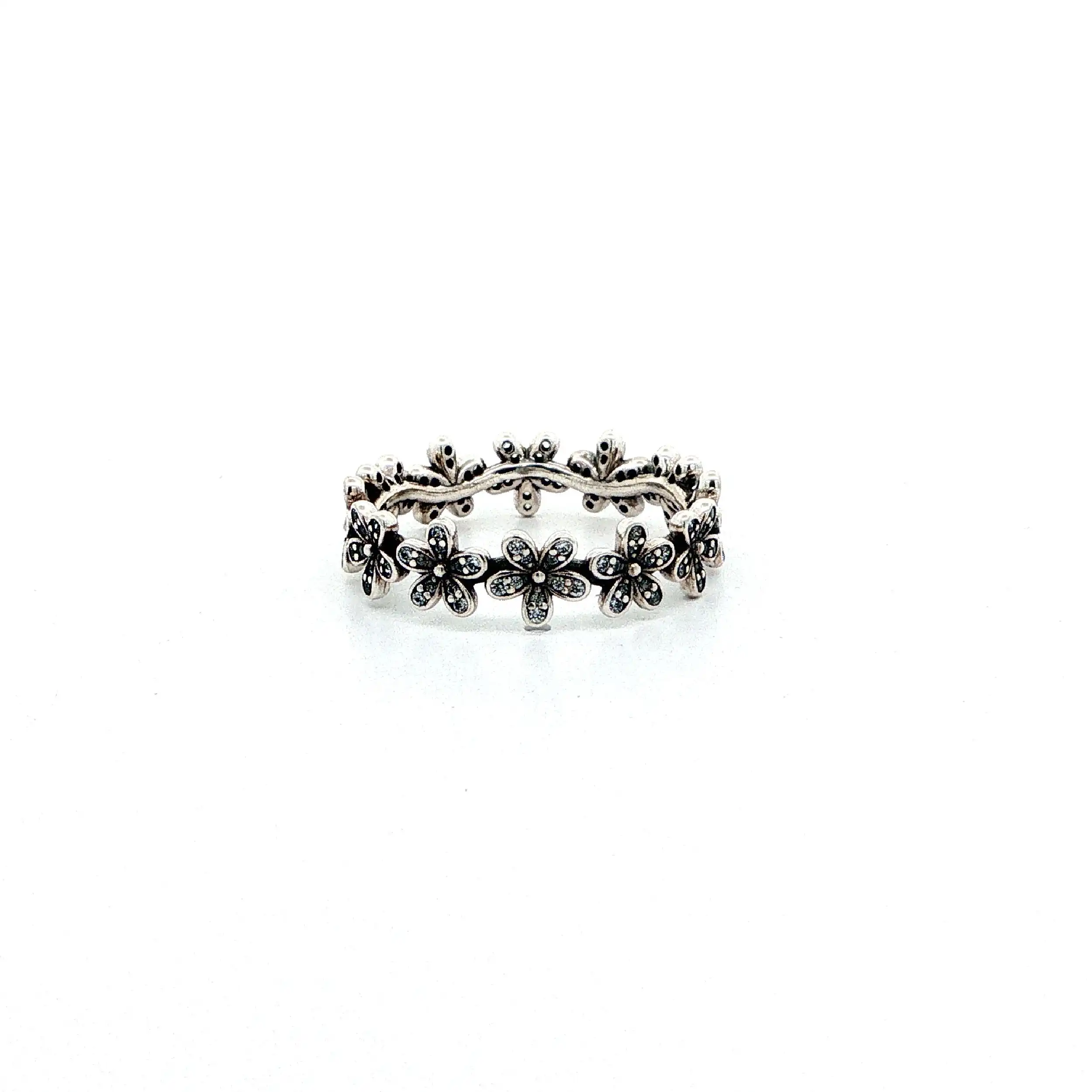 Silberring Pandora Gänseblümchen mit Zirkonia