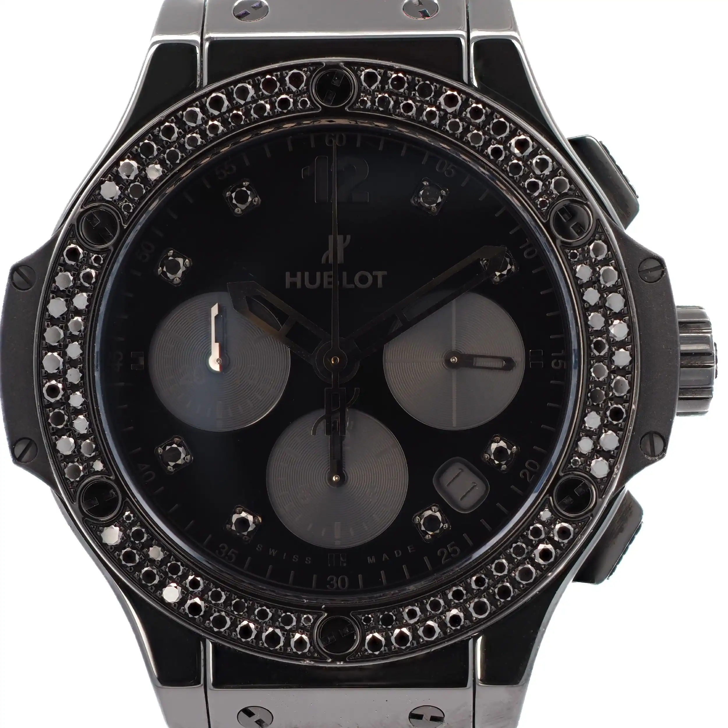 Herrenuhr Hublot Big Bang Shiny All Black 341.CX.1210.VR.1100 Herrenuhr Hublot Big Bang Shiny All Black 341.CX.1210.VR.1100