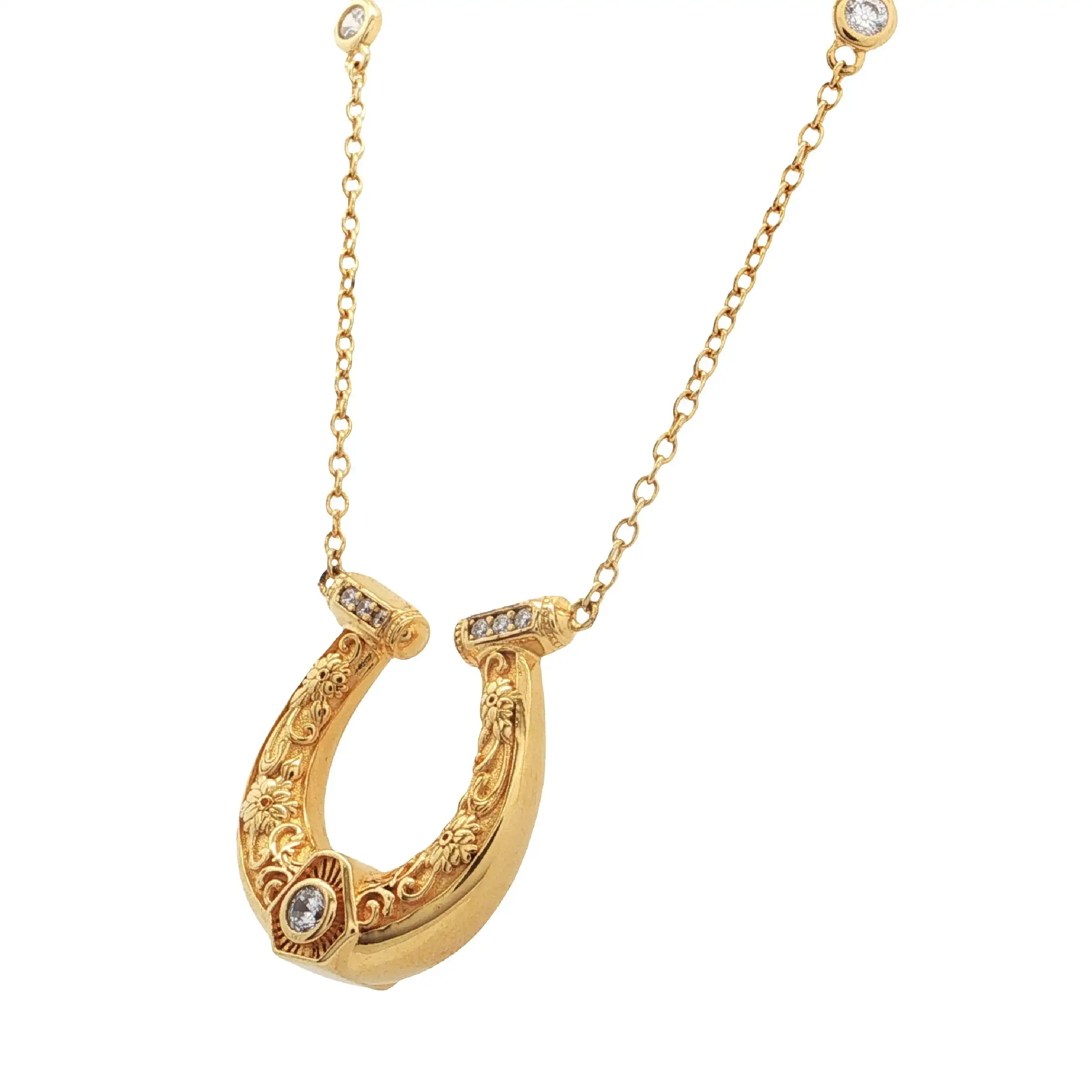 Collier Silber vergoldet mit Zirkonia "Thomas Sabo" mit Box