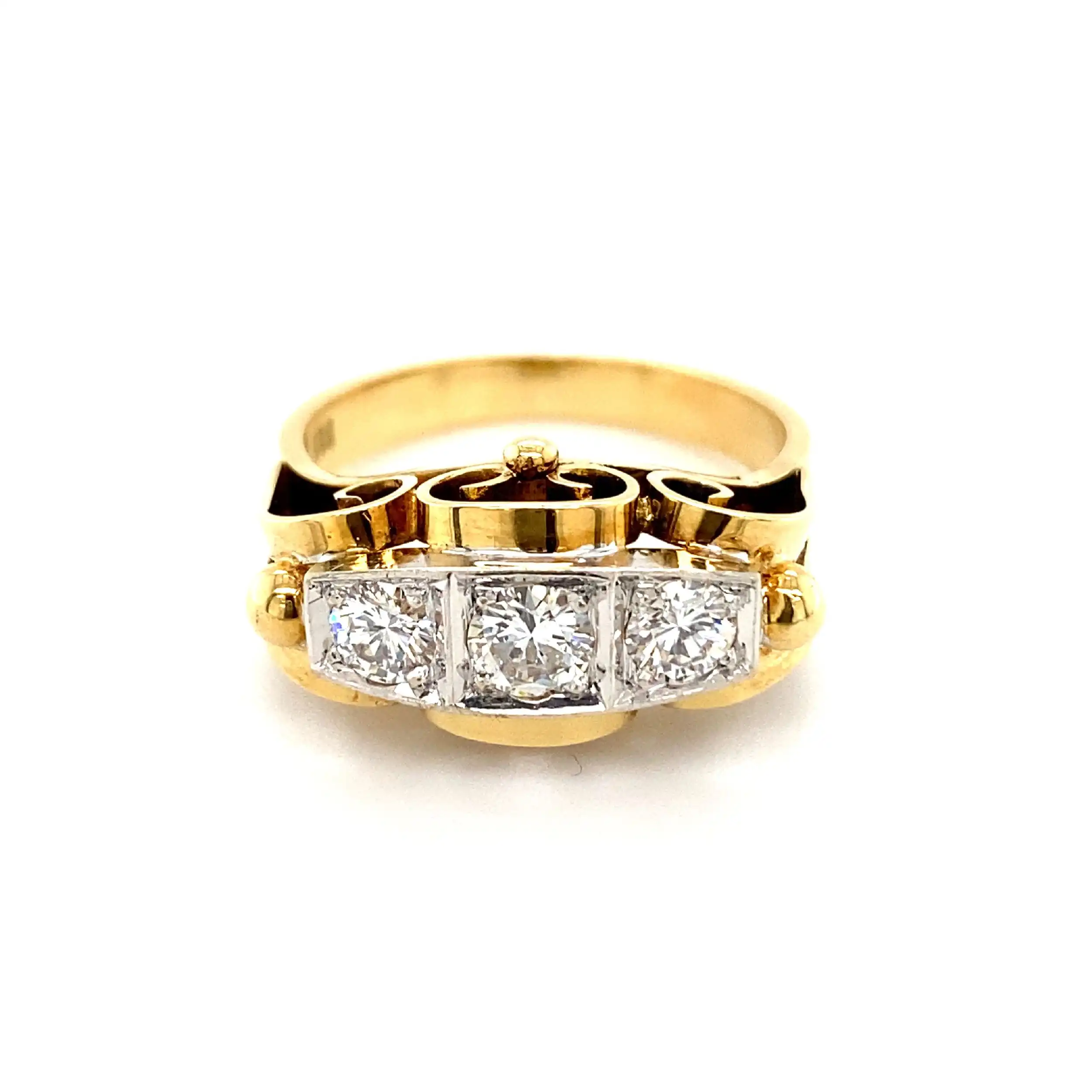 Ring Bicolor mit Brillanten