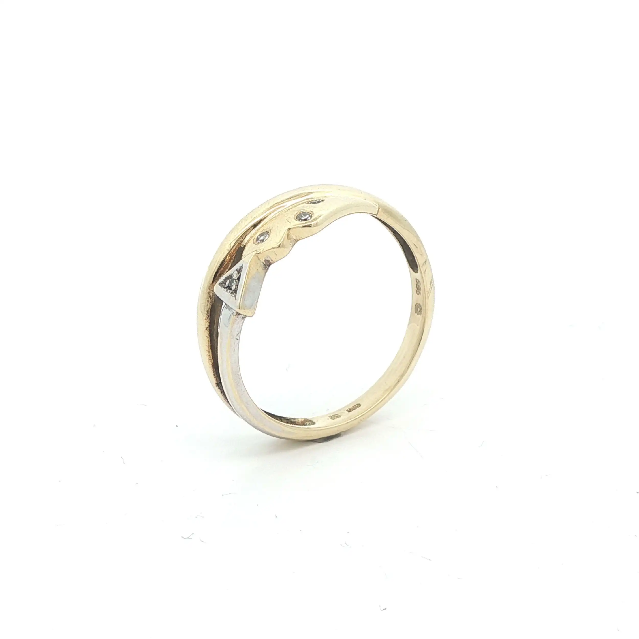 Ring Bicolor mit Diamanten Ring Bicolor mit Diamanten