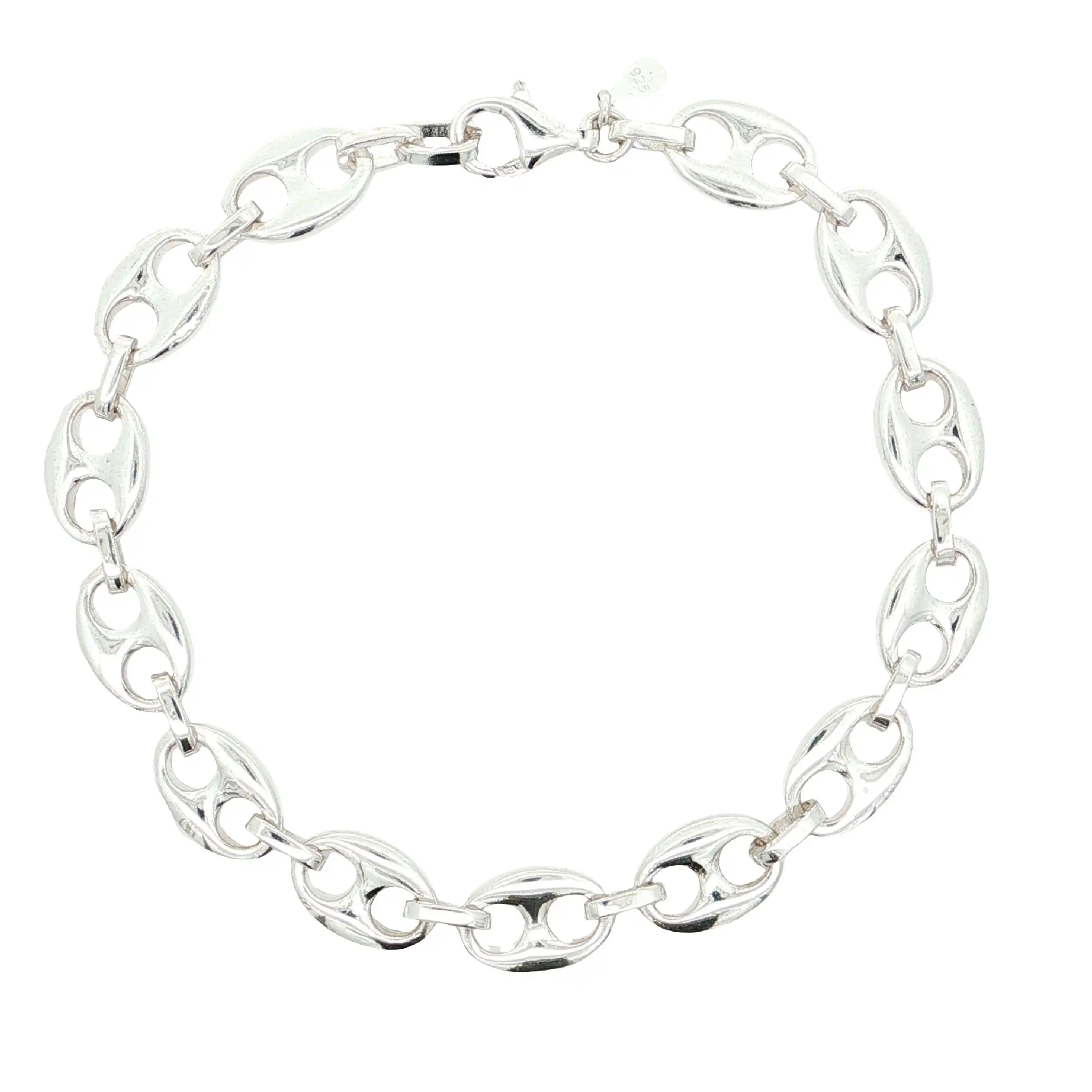 Bohnenarmband Silber