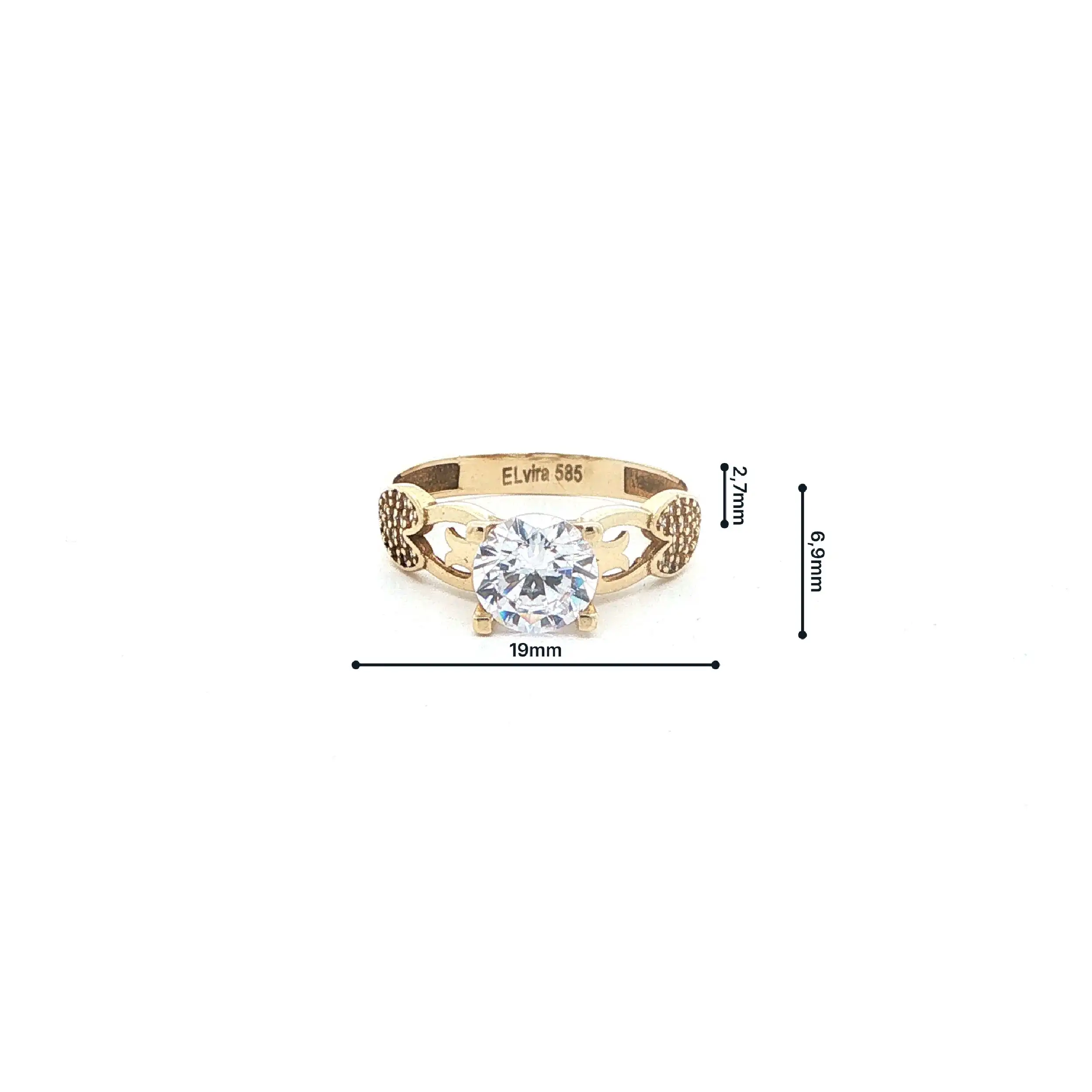 Ring Gelbgold mit Zirkonia