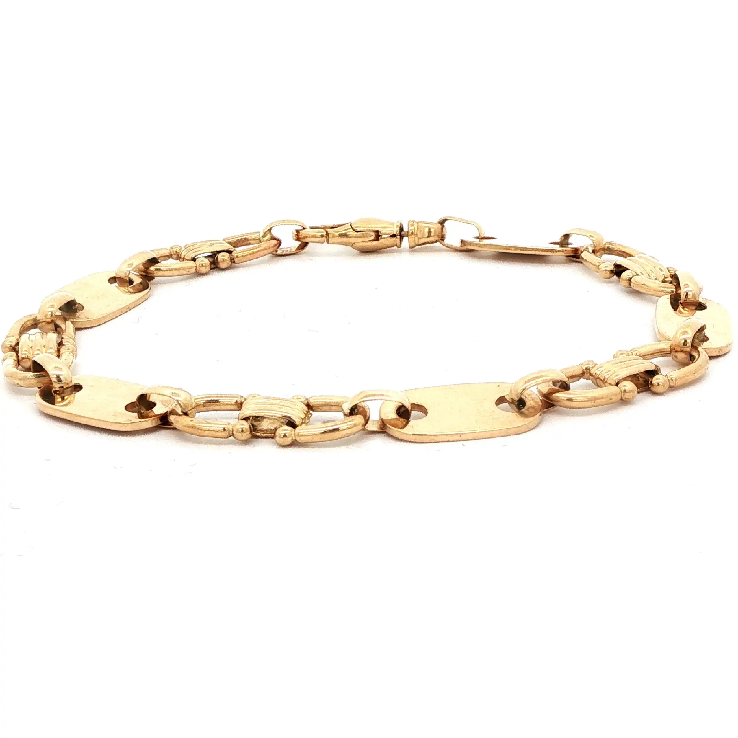 Plattenarmband Gelbgold