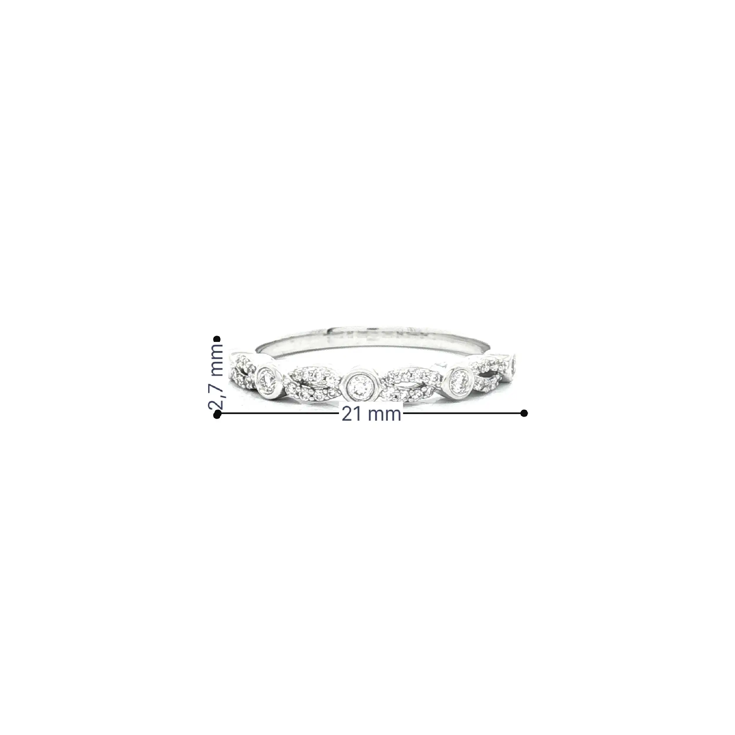 Ring Weißgold mit Brillanten Ring Weißgold mit Brillanten