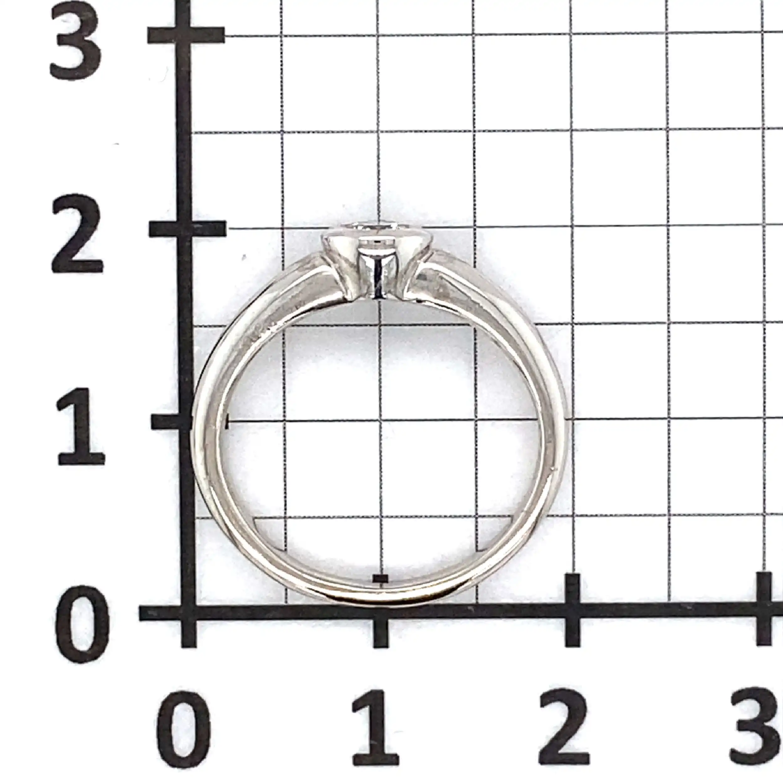 Ring Weißgold by Christ mit Solitär Brillant, graviert mit 0,15ct Ring Weißgold by Christ mit Solitär Brillant, graviert mit 0,15ct