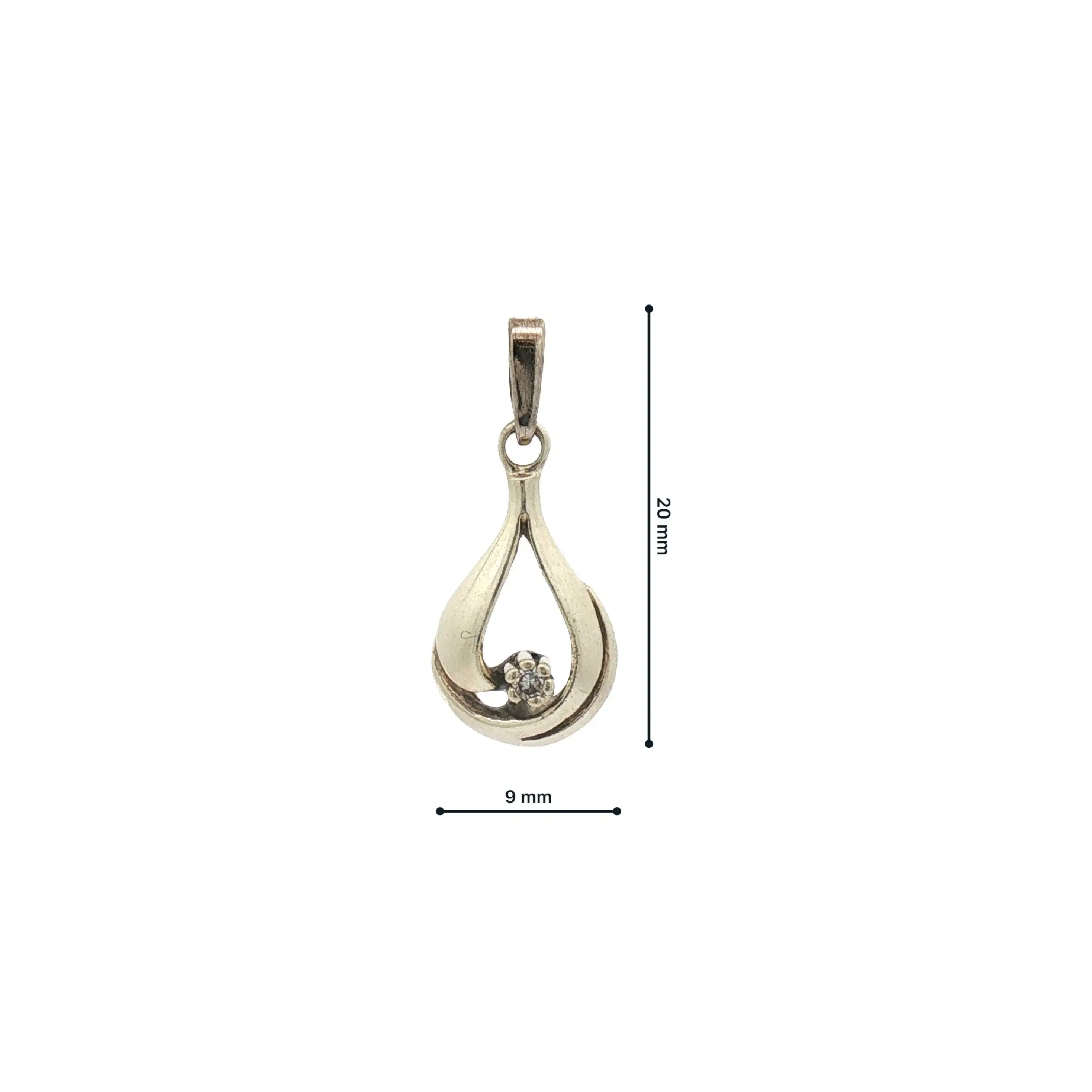 Anhänger Gelbgold mit Diamant Anhänger Gelbgold mit Diamant