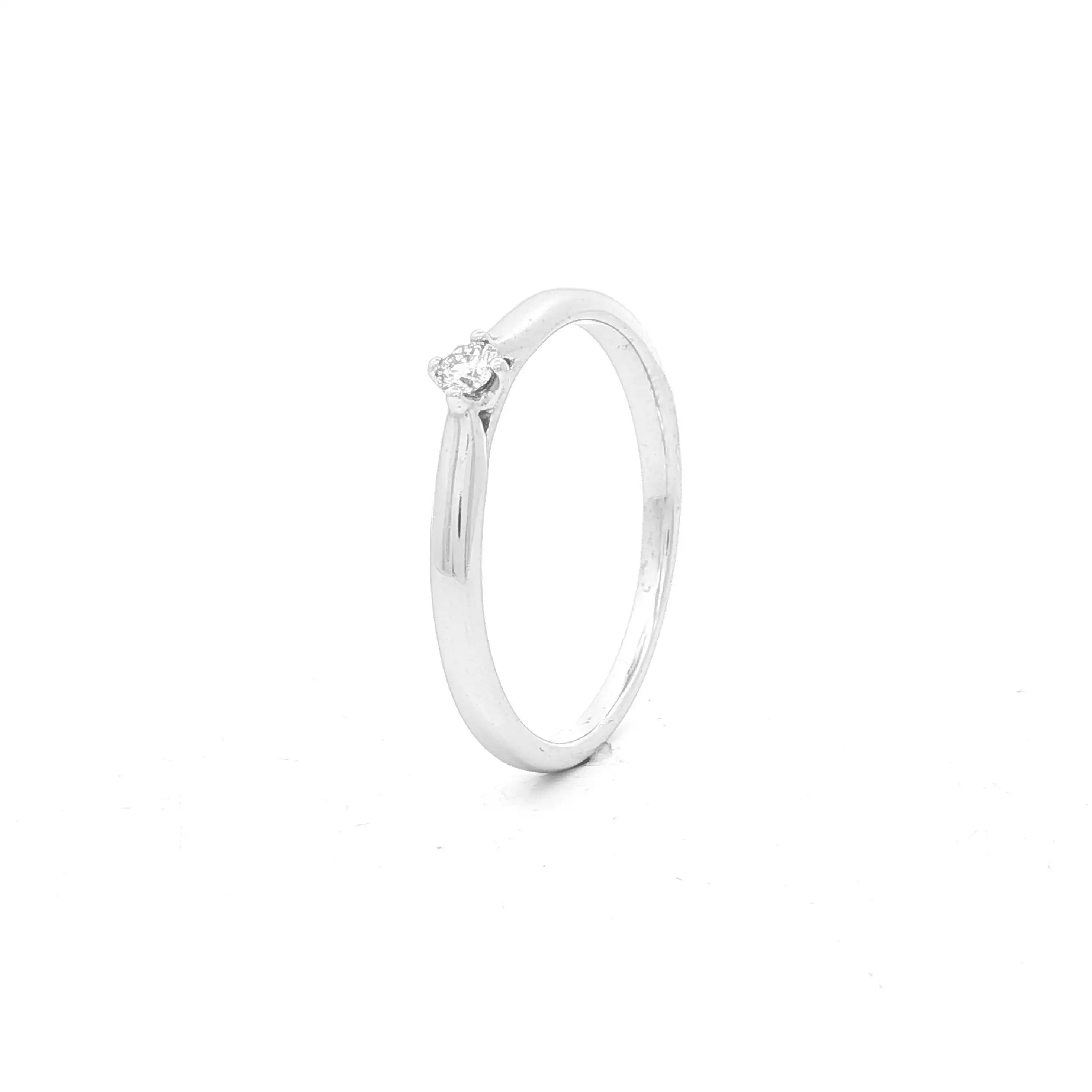 Solitärring Weißgold mit Brillant Solitär Solitärring Weißgold mit Brillant Solitär