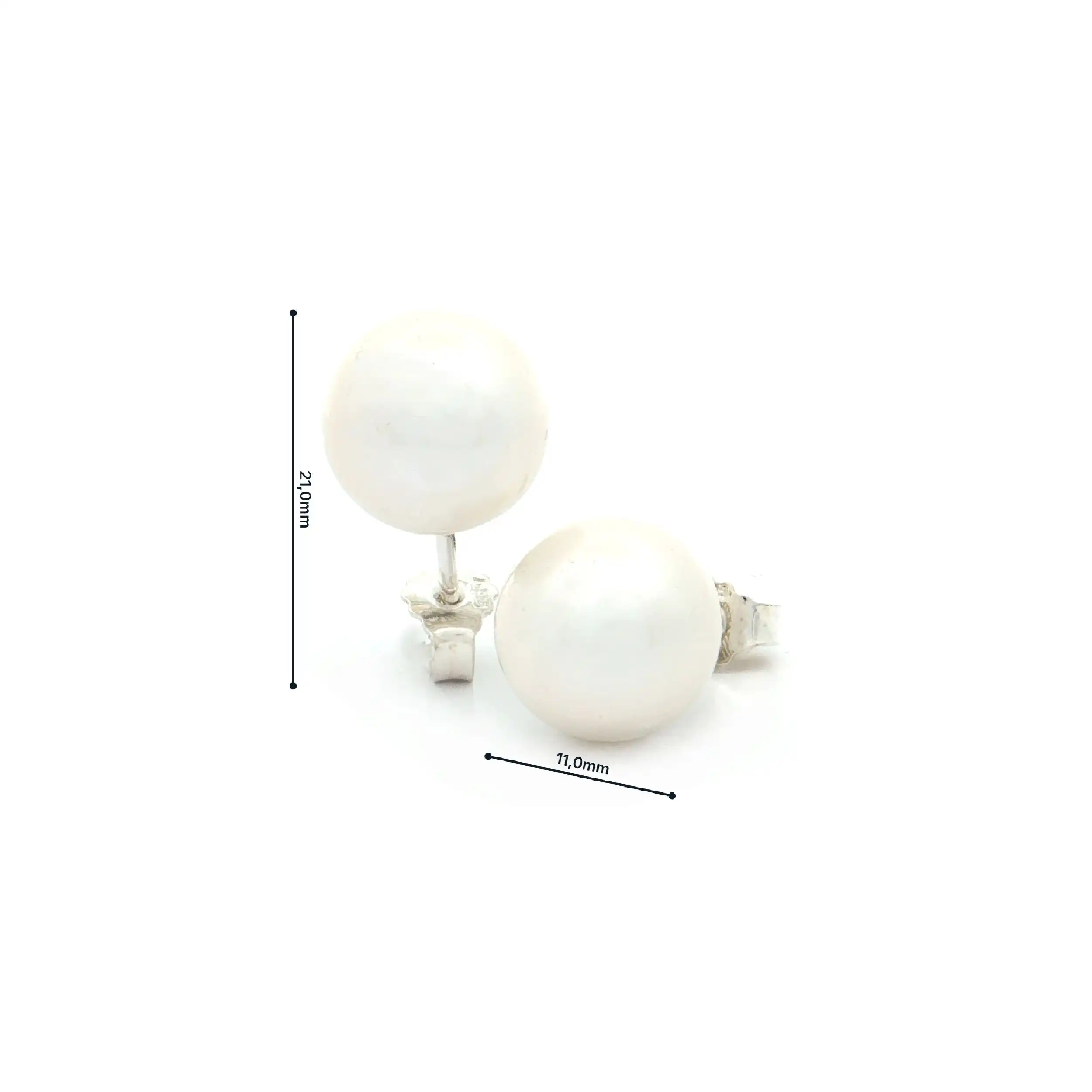Ohrstecker Silber mit Perle Ohrstecker Silber mit Perle