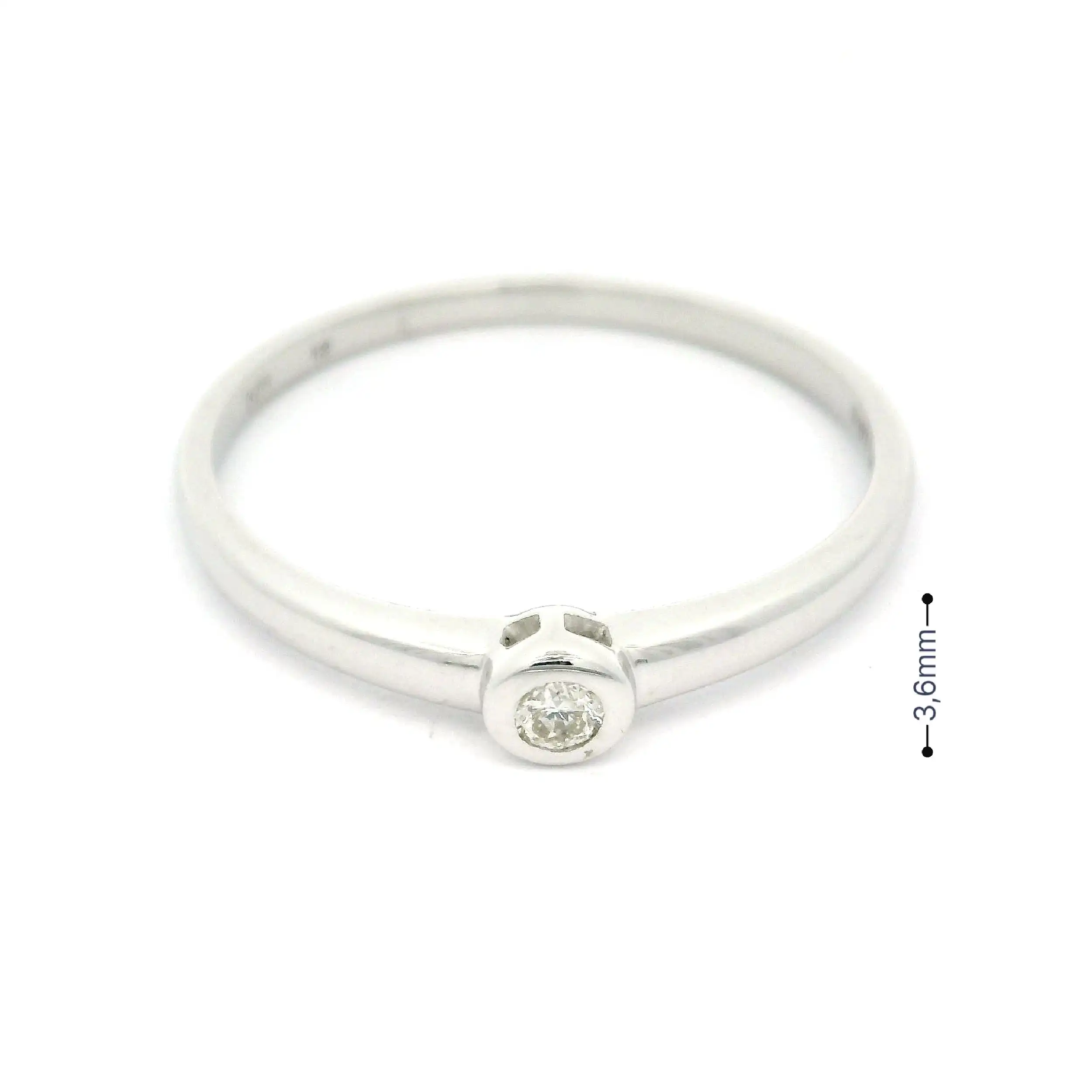 Solitärring Weißgold mit Brillant Solitärring Weißgold mit Brillant