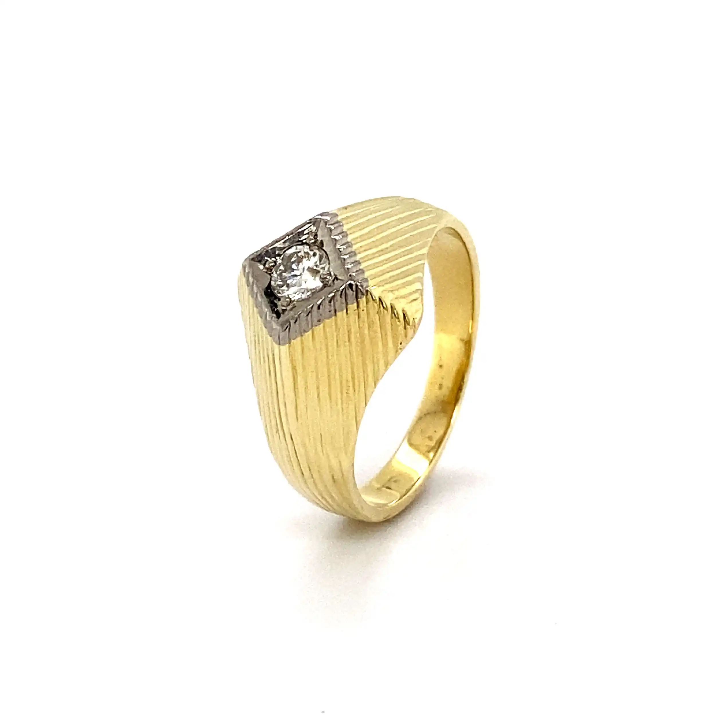 Ring Gelbgold mit Solitär Brillant Ring Gelbgold mit Solitär Brillant