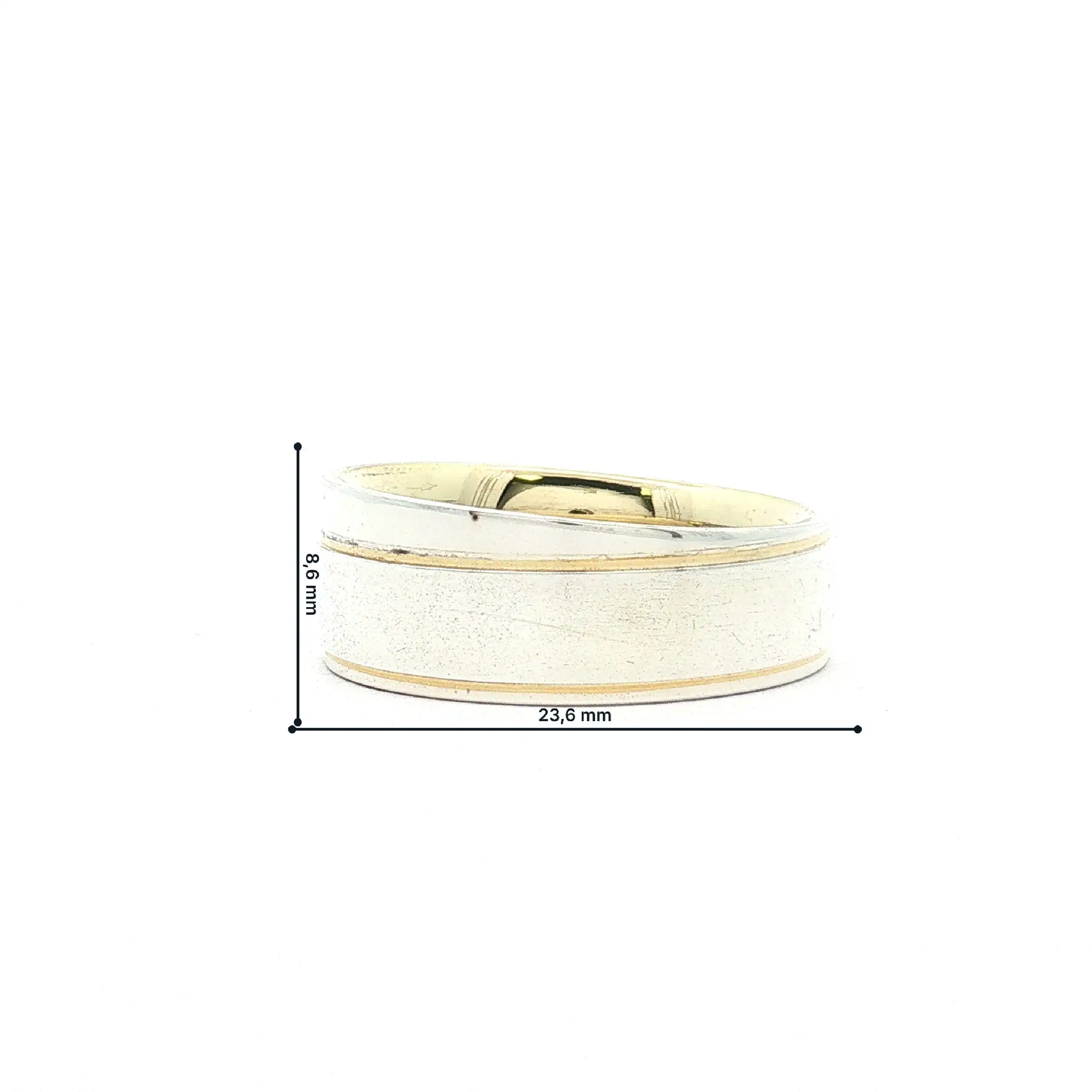 Ring Silber teilvergoldet
