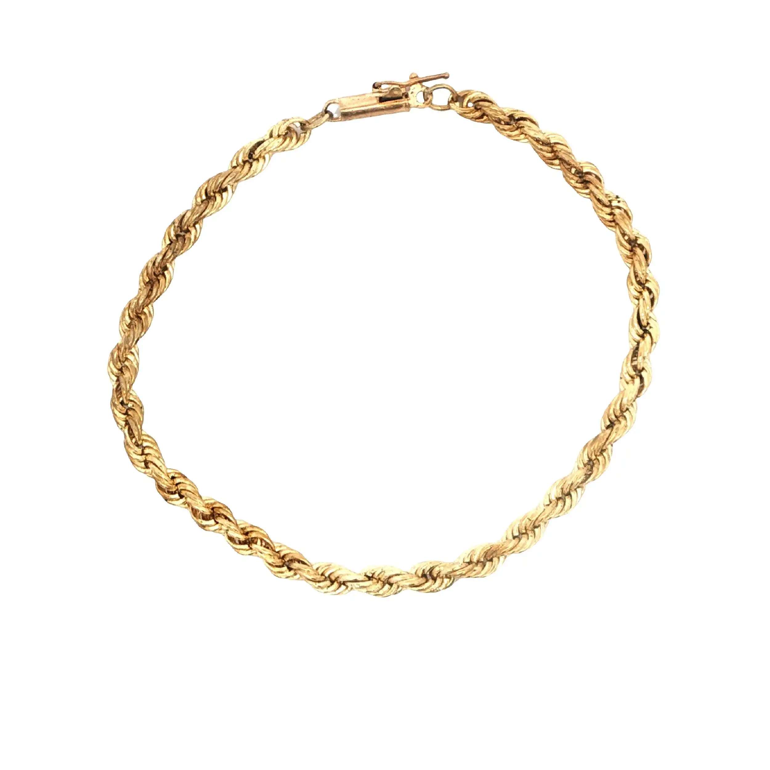 Kordelarmband Gelbgold