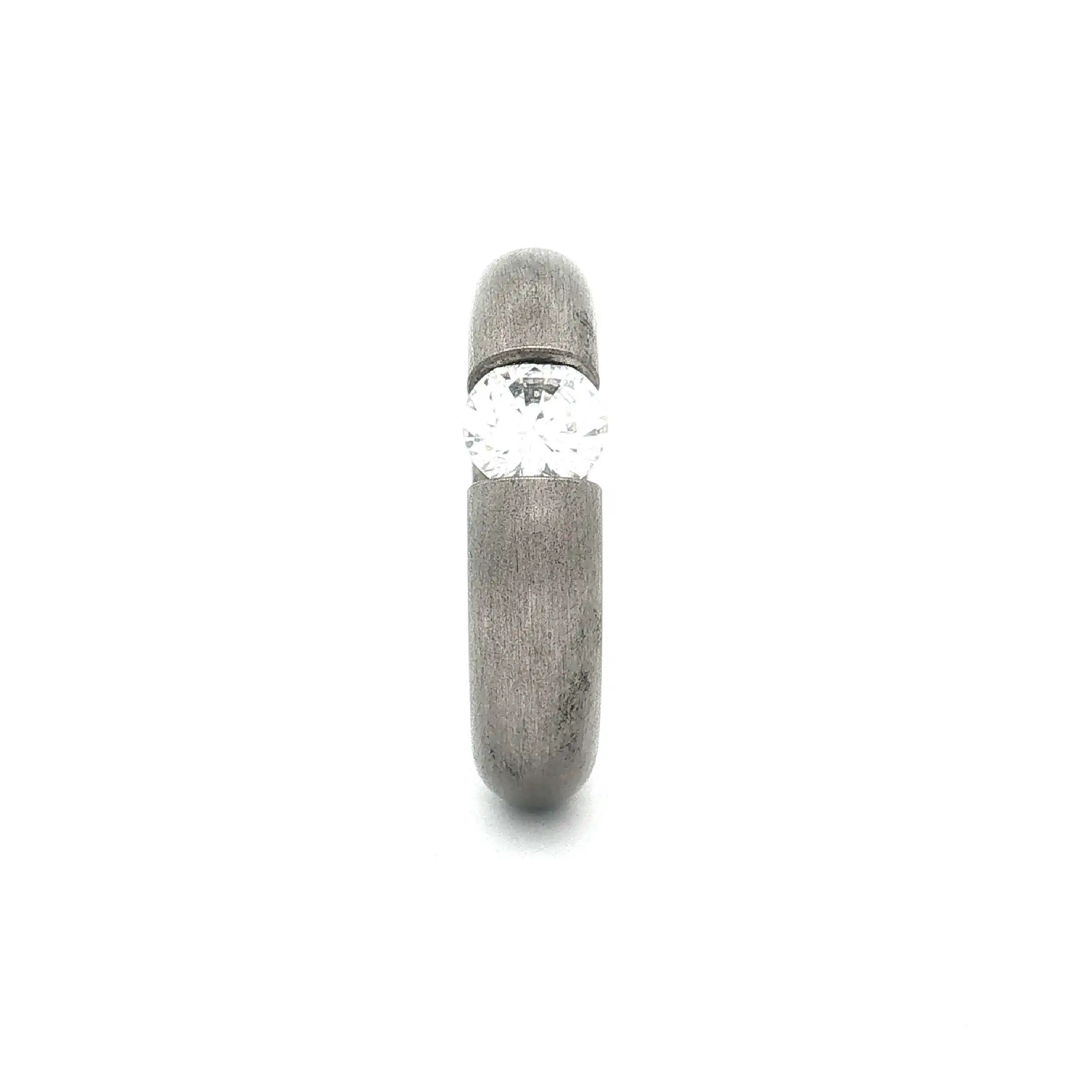 Spannring Silber Niessing "Musterring" mit Zirkonia