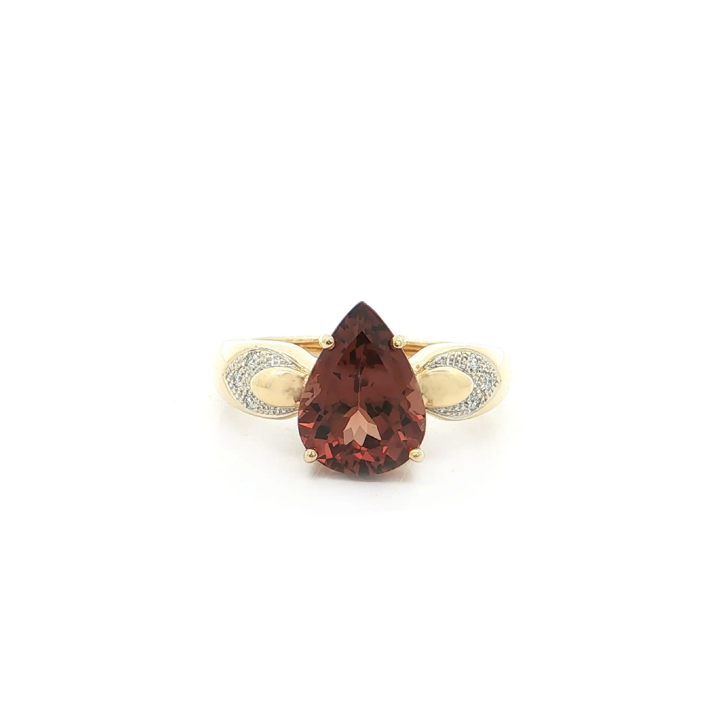 Ring Bicolor mit Farbwechselgranat und Brillanten Ring Bicolor mit Farbwechselgranat und Brillanten