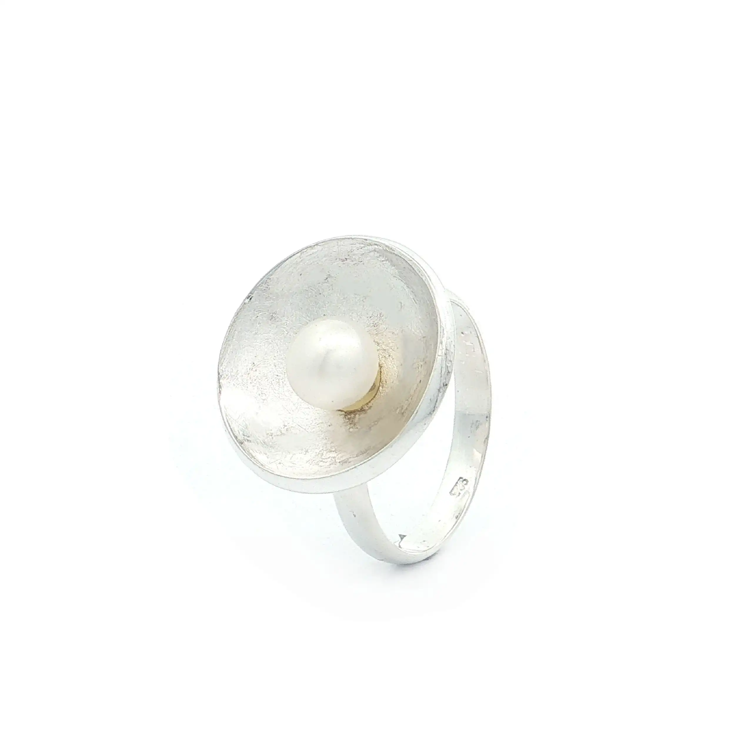 Ring Silber mit Perle