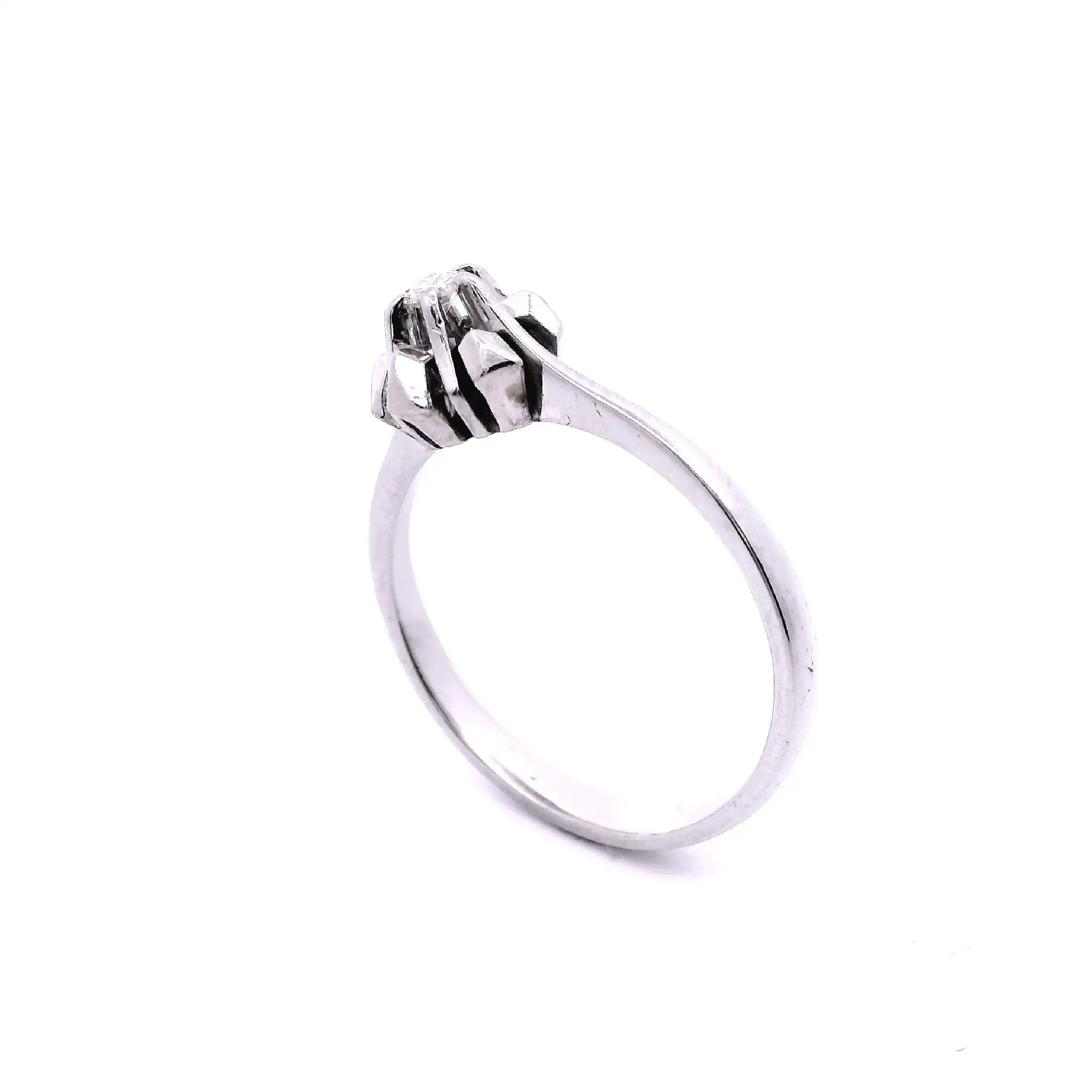 Ring Weißgold mit Brillant Solitär Ring Weißgold mit Brillant Solitär