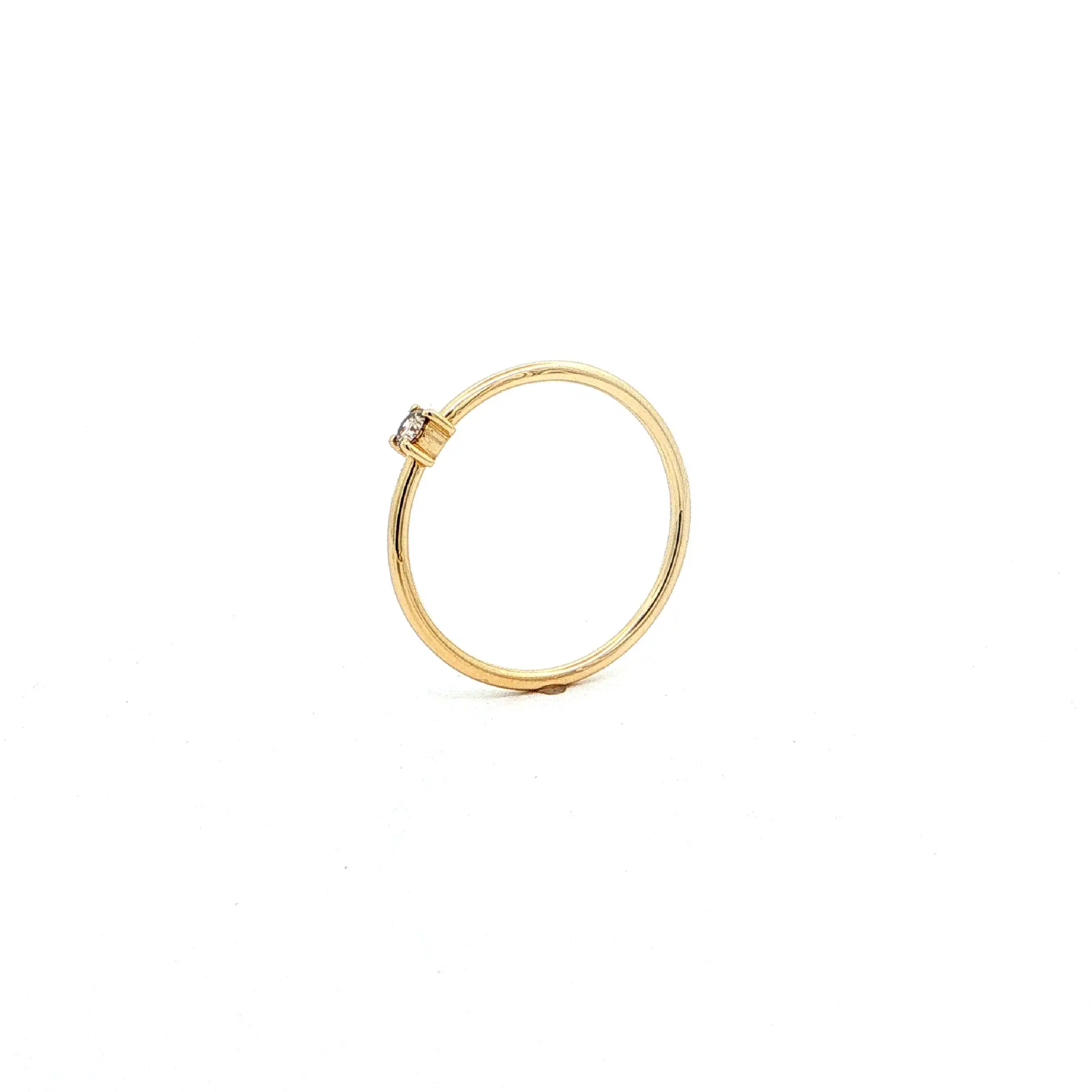 Ring Gelbgold mit Brillant Ring Gelbgold mit Brillant