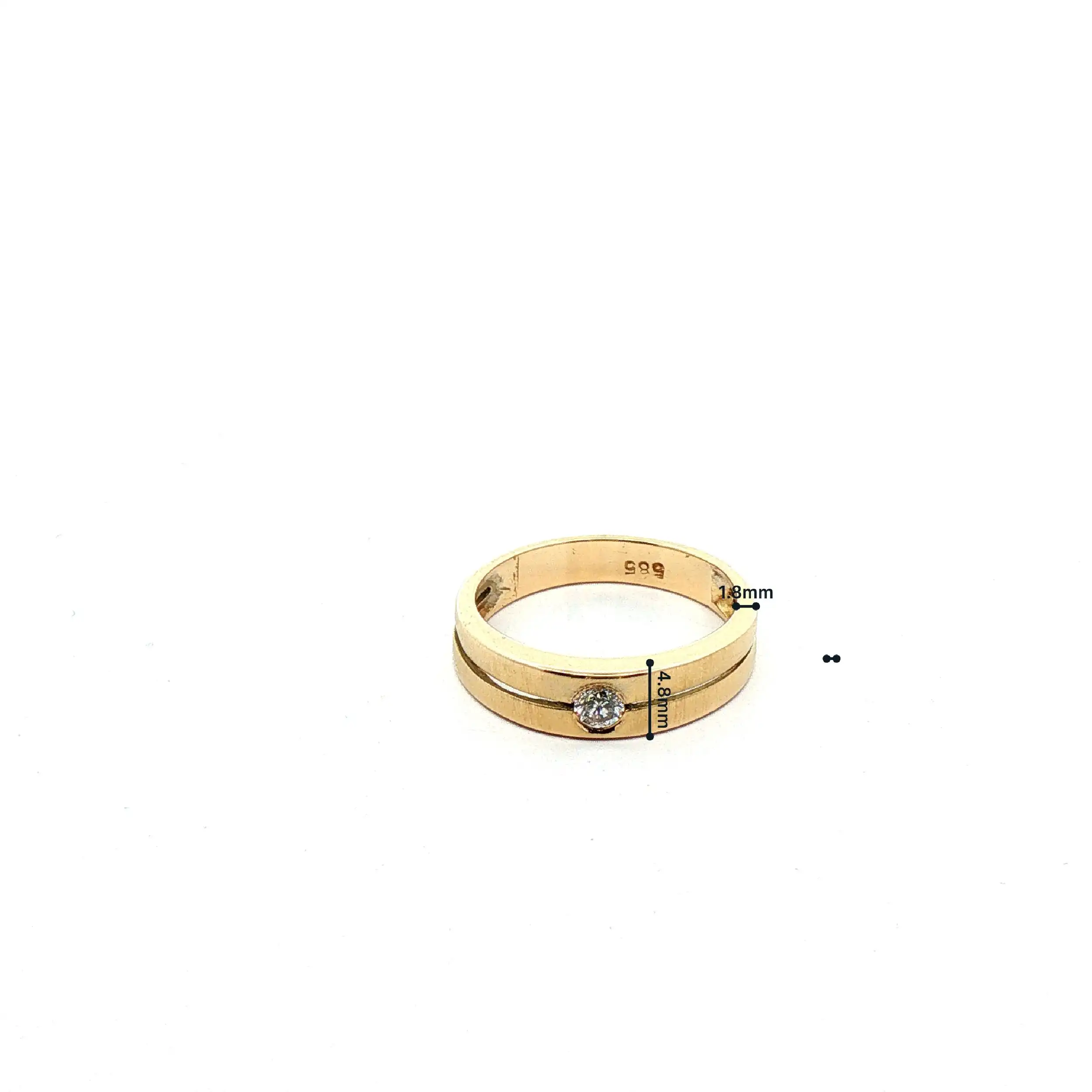 Ring Gelbgold mit Brillant