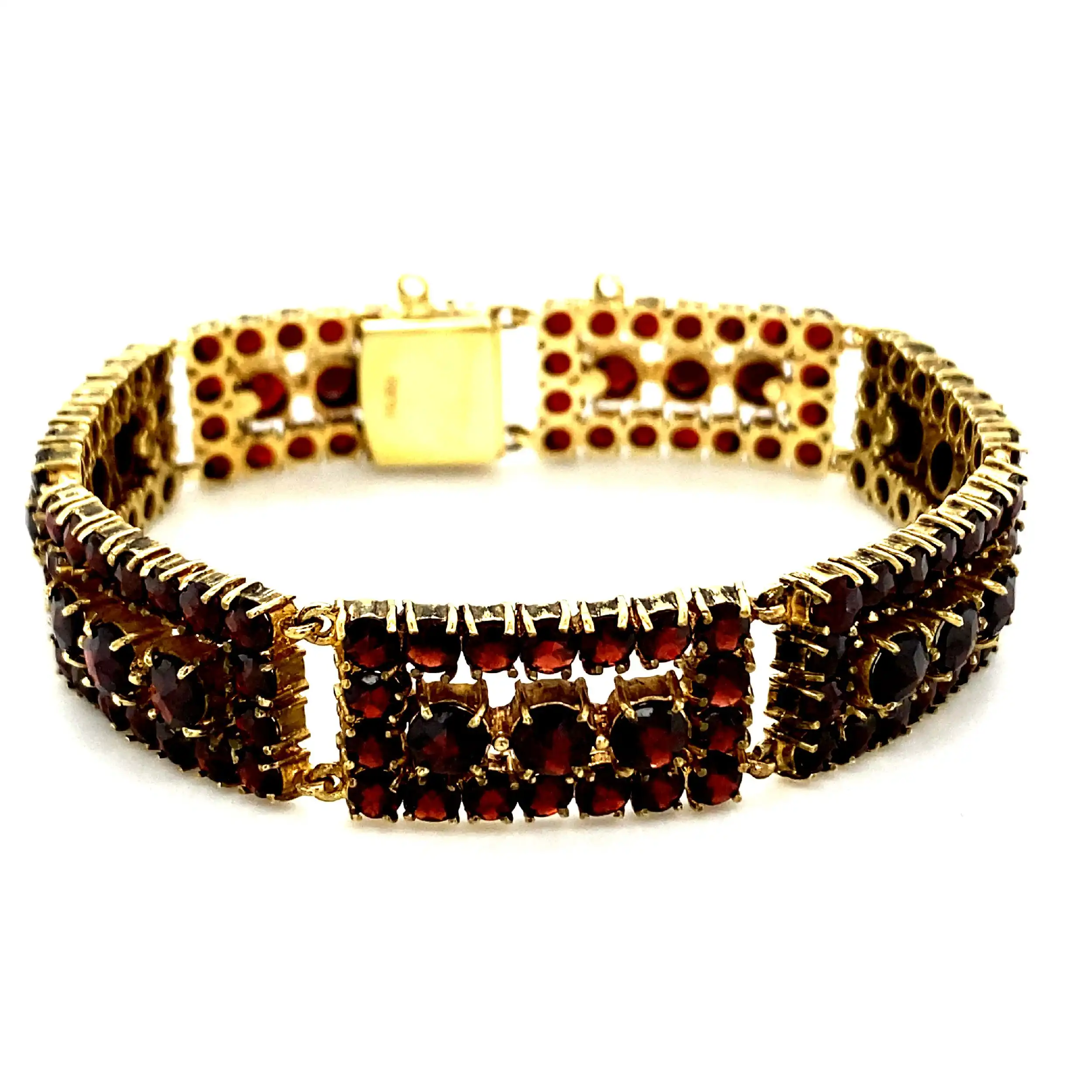 Armband Gelbgold mit Granat Armband Gelbgold mit Granat