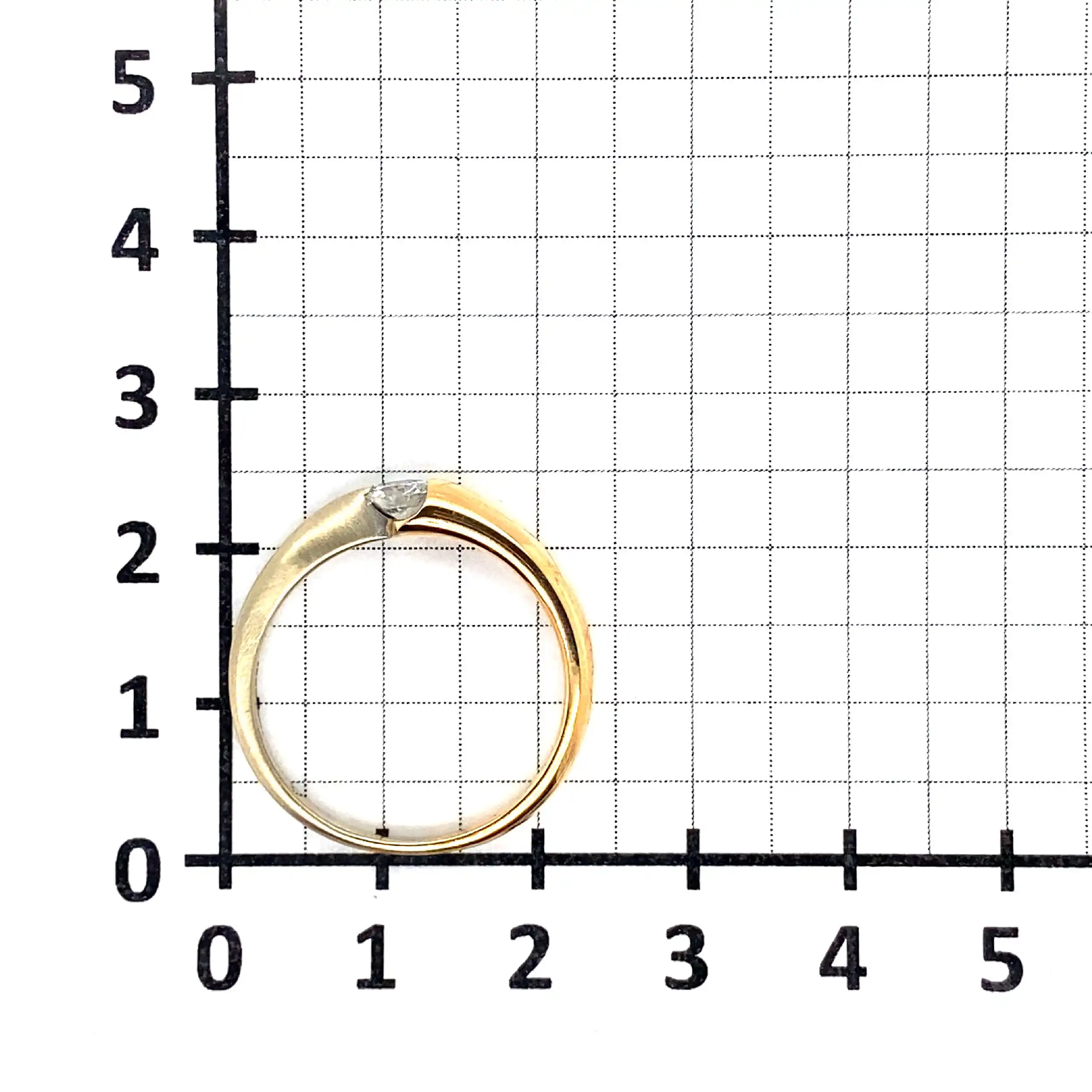 Ring Bicolor mit Brillant Ring Bicolor mit Brillant