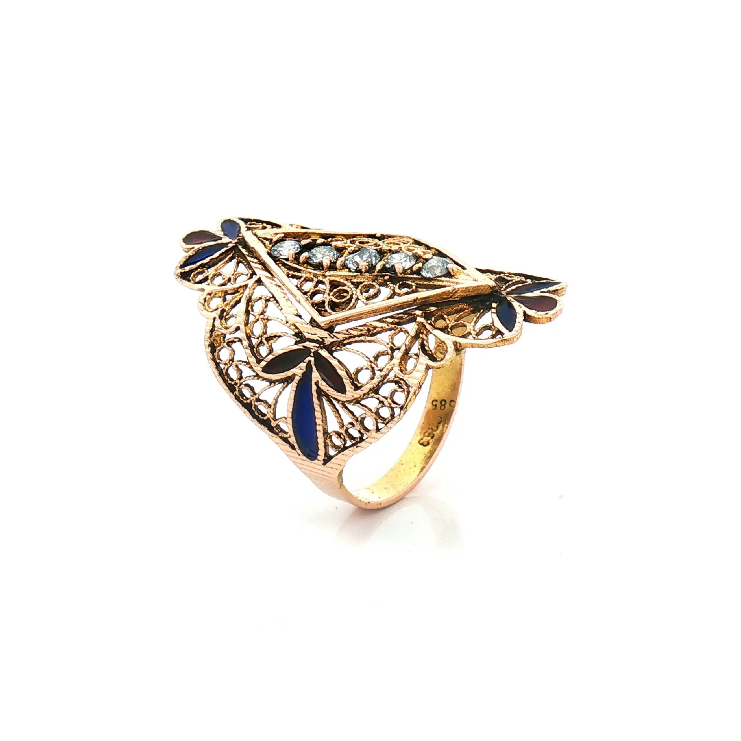 Ring Gelbgold mit Zirkonia Ring Gelbgold mit Zirkonia