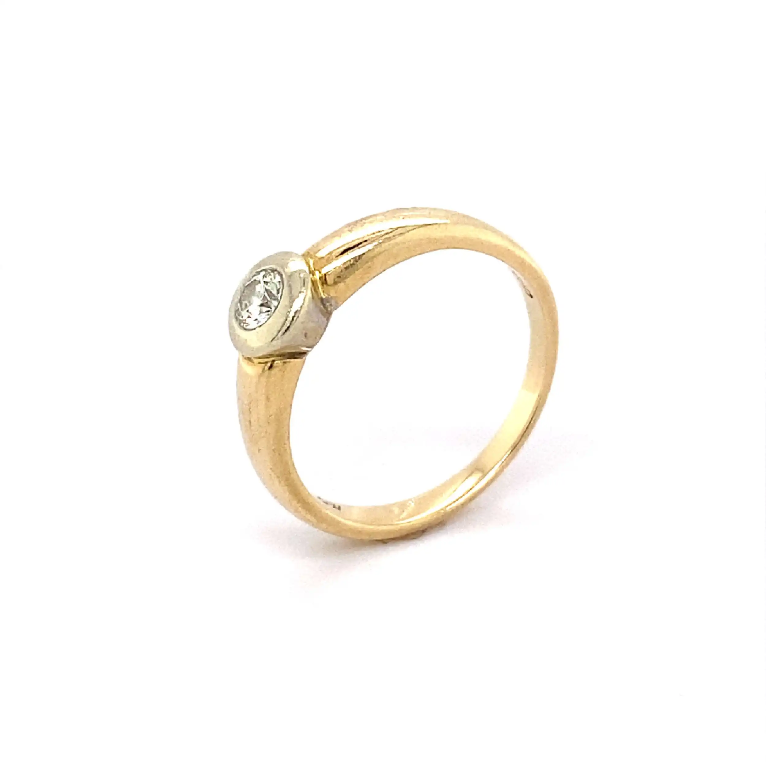 Ring Bicolor mit Brillant Ring Bicolor mit Brillant
