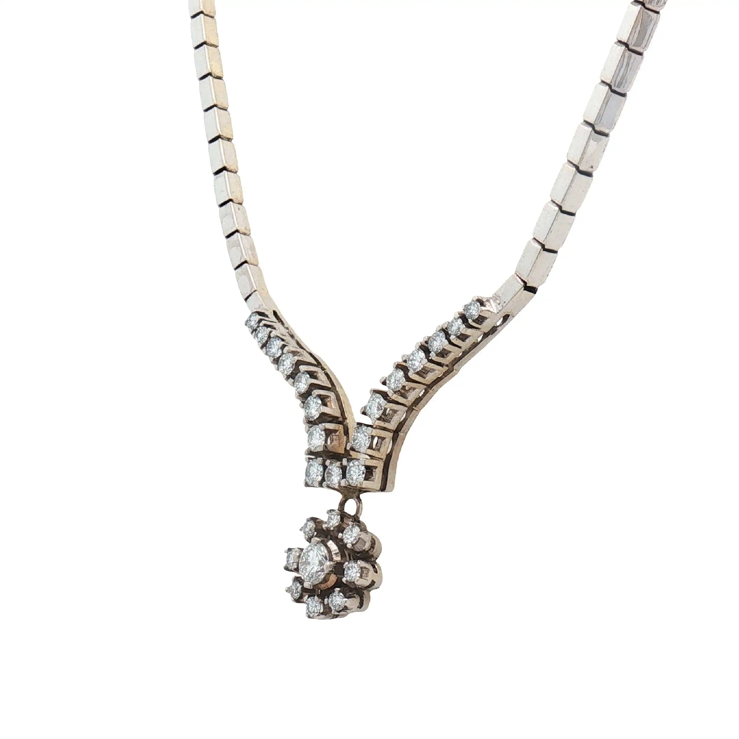 Collier Weißgold mit Brillanten Collier Weißgold mit Brillanten