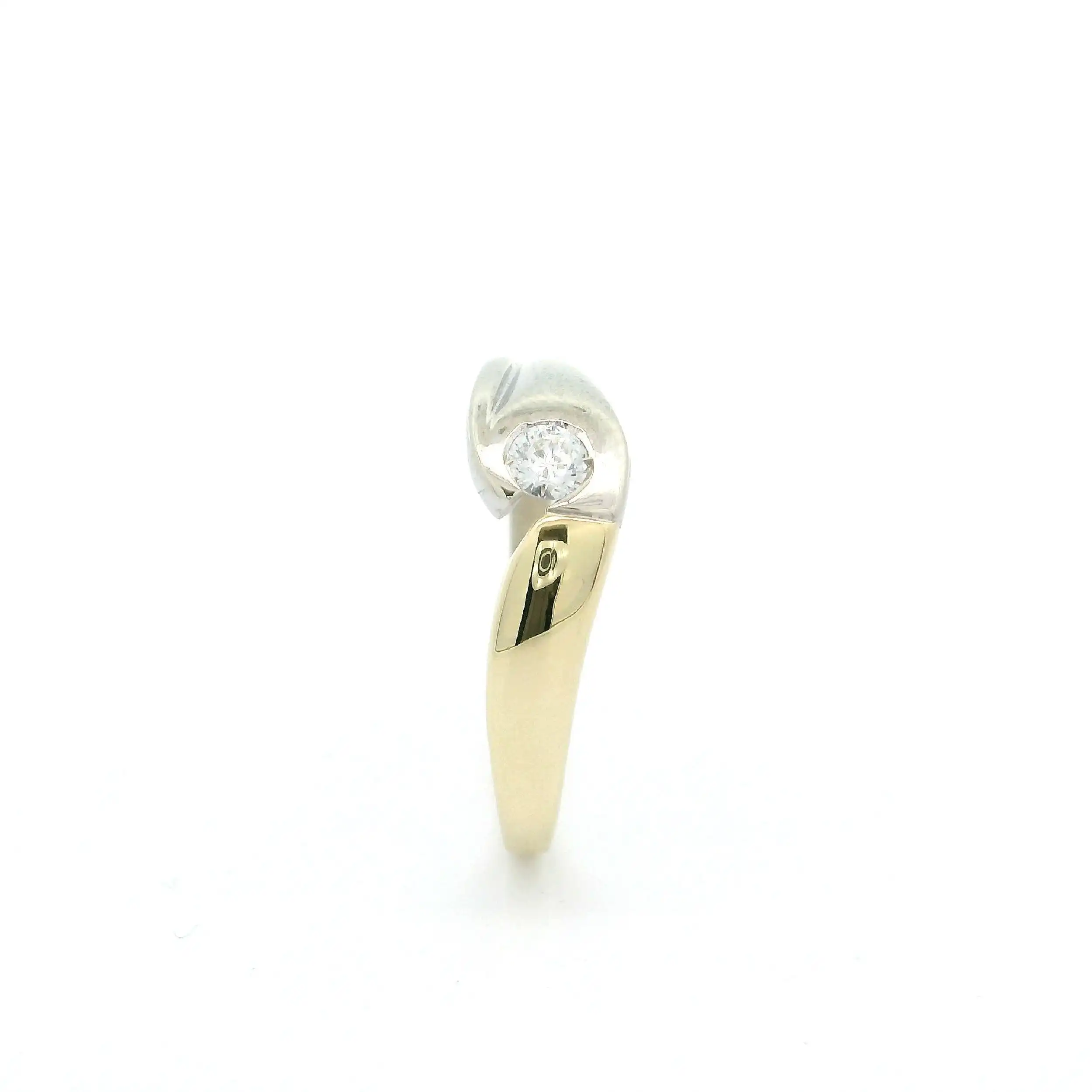 Ring Bicolor mit Zirkonia