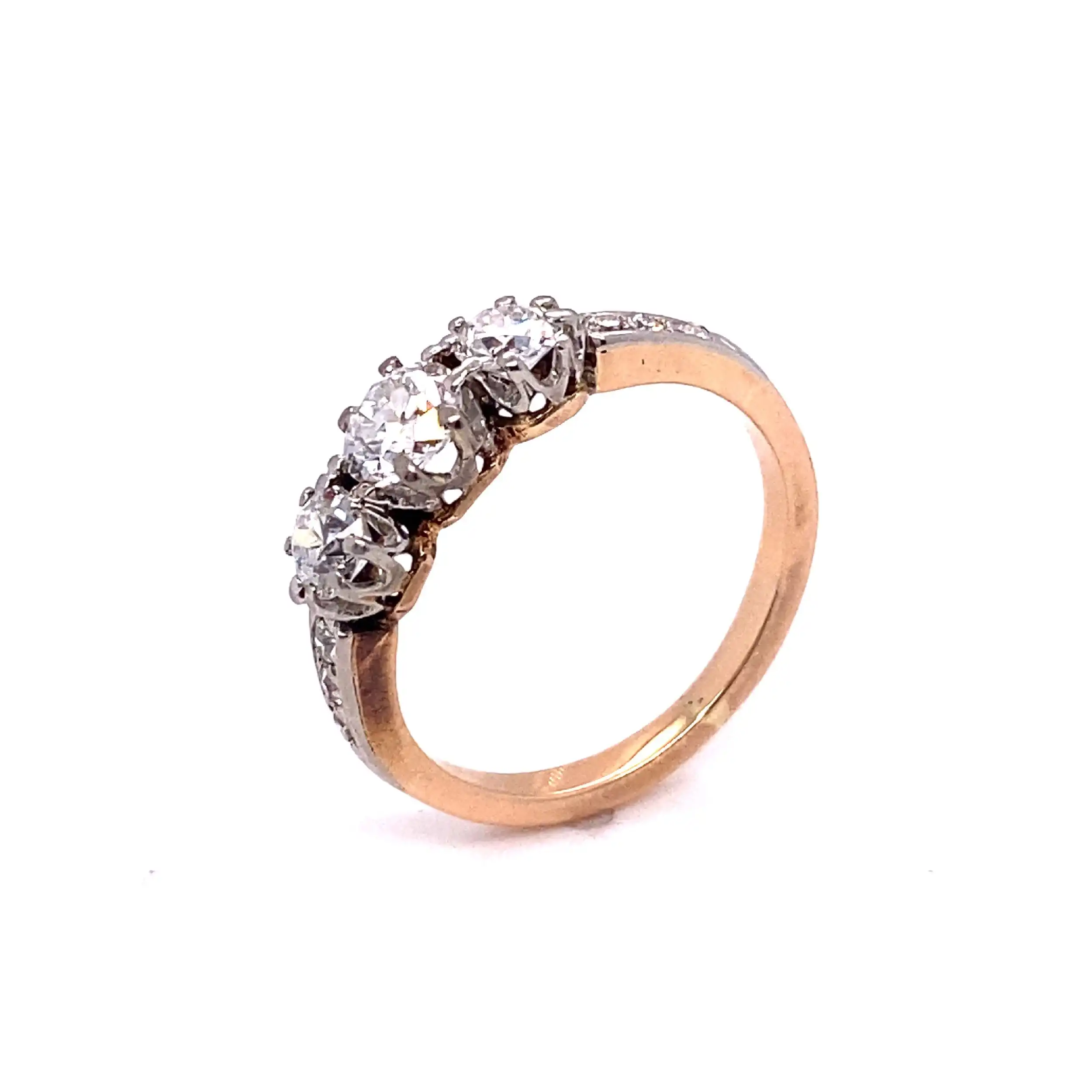 Ring Bicolor mit Brillanten und Diamanten Ring Bicolor mit Brillanten und Diamanten