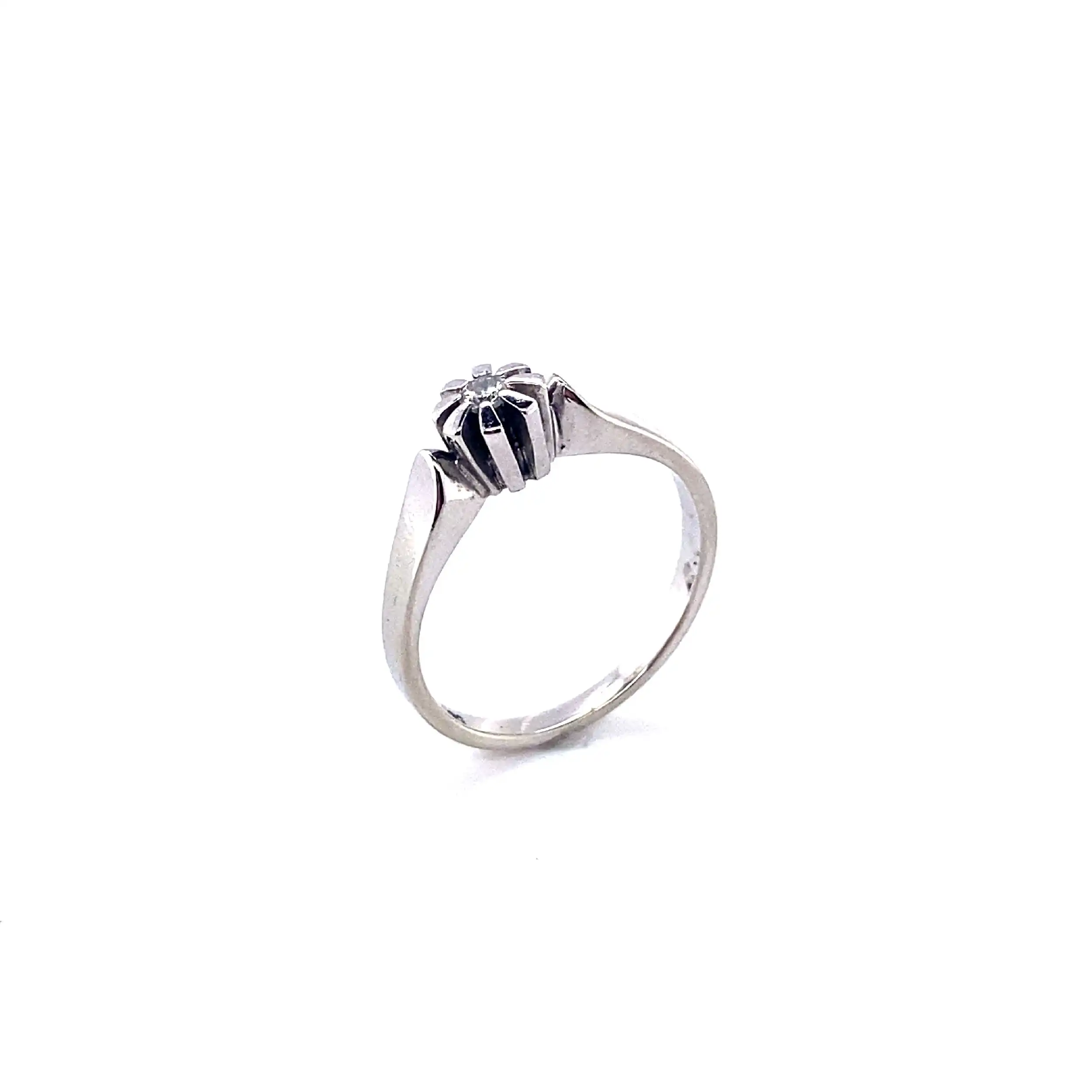Ring Weißgold mit Brillant Ring Weißgold mit Brillant