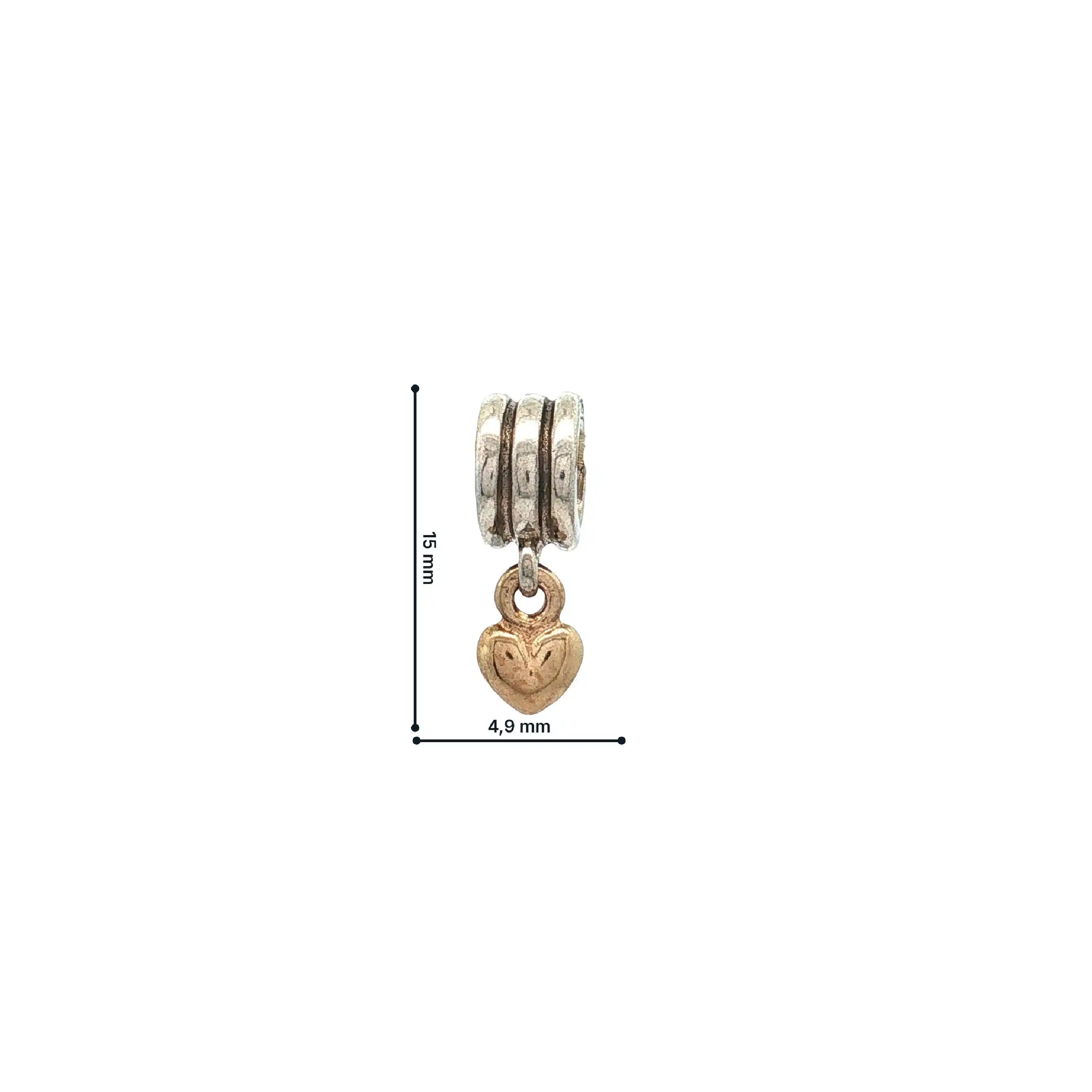 Pandora Charm hängendes Herz 925/585 Pandora Charm hängendes Herz 925/585