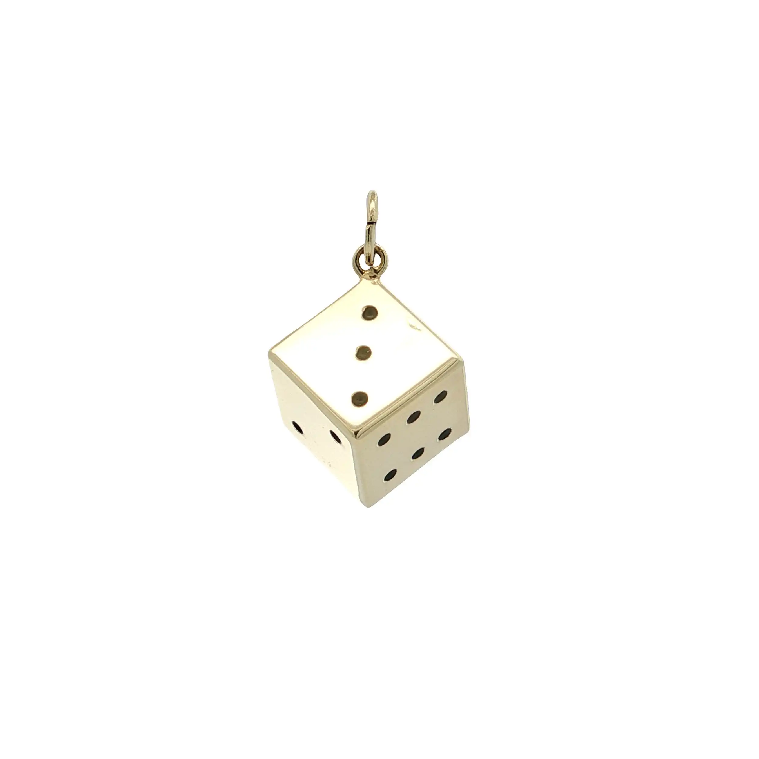 Anhänger Gelbgold Würfel